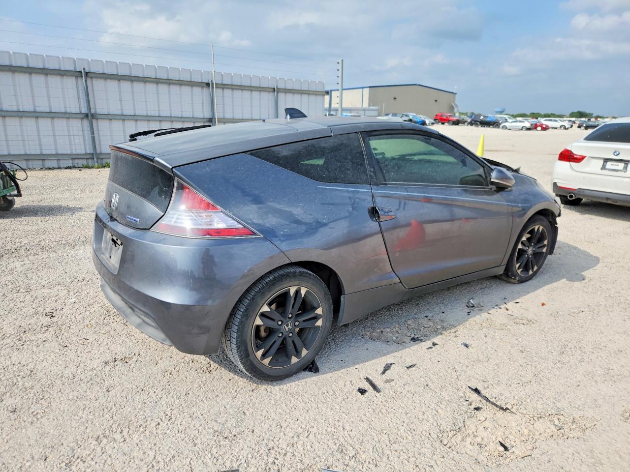 2015 Honda Cr-z Ex Gray vin: JHMZF1D63FS003240