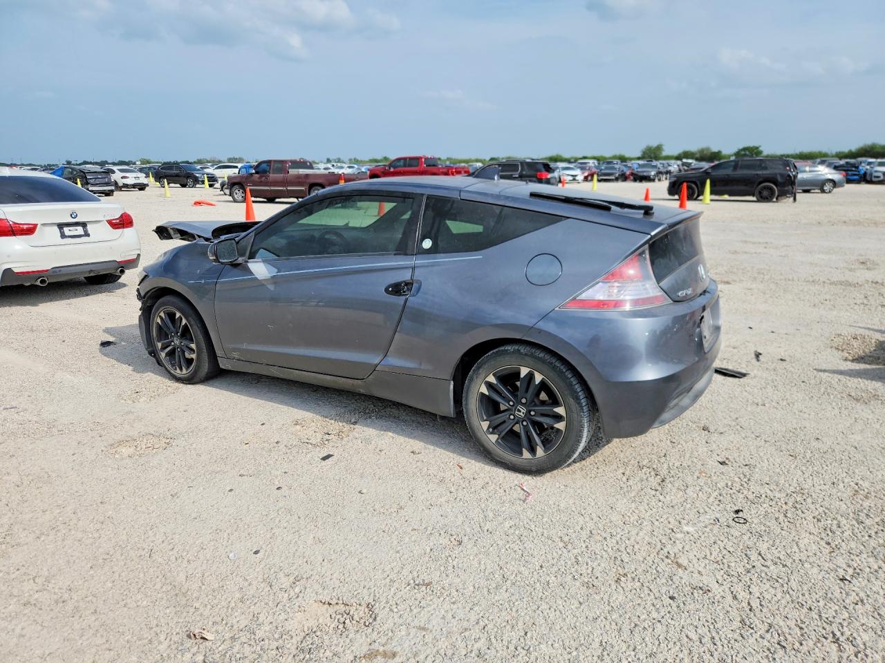 2015 Honda Cr-z Ex Gray vin: JHMZF1D63FS003240