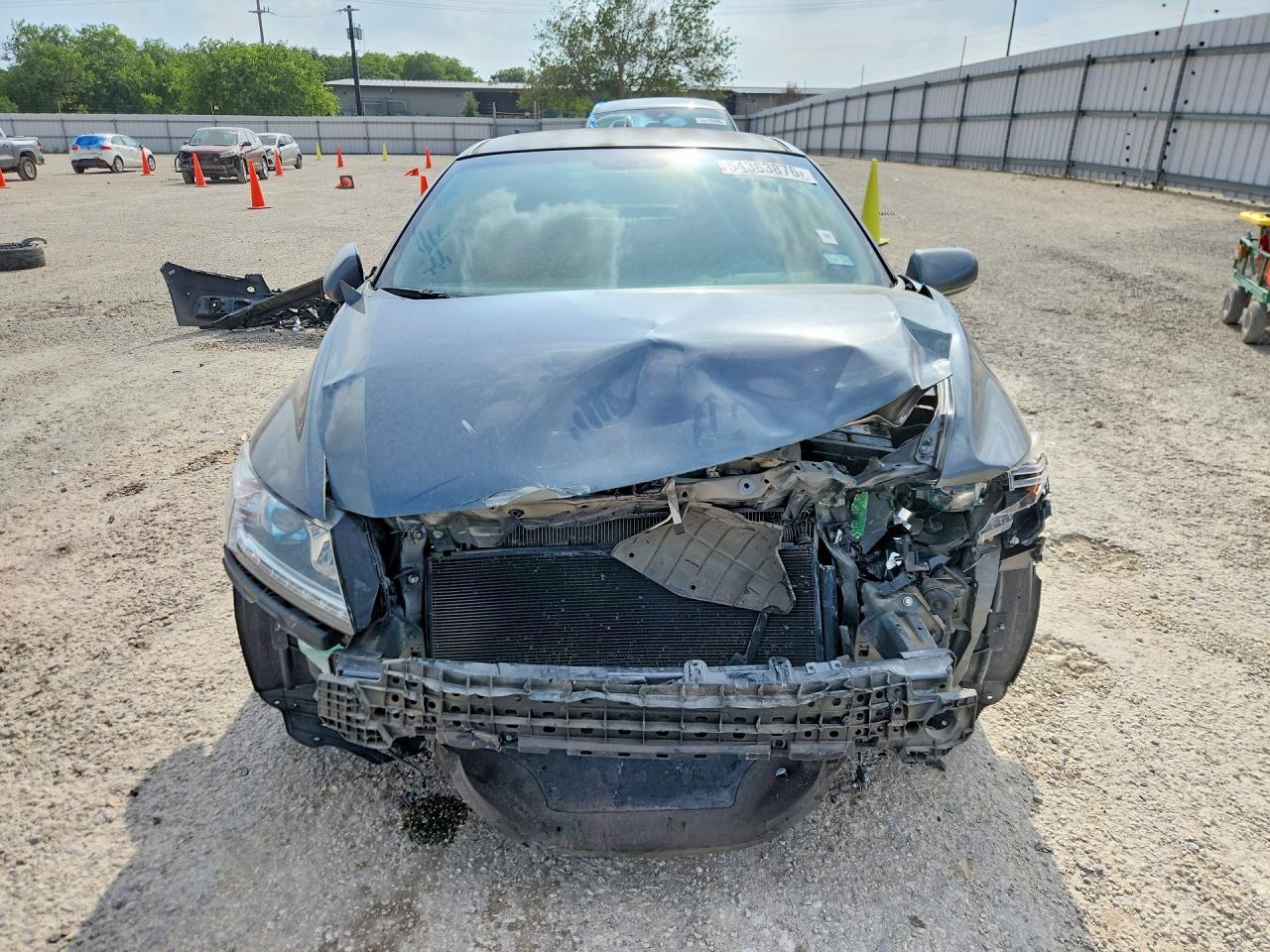 2015 Honda Cr-z Ex Gray vin: JHMZF1D63FS003240