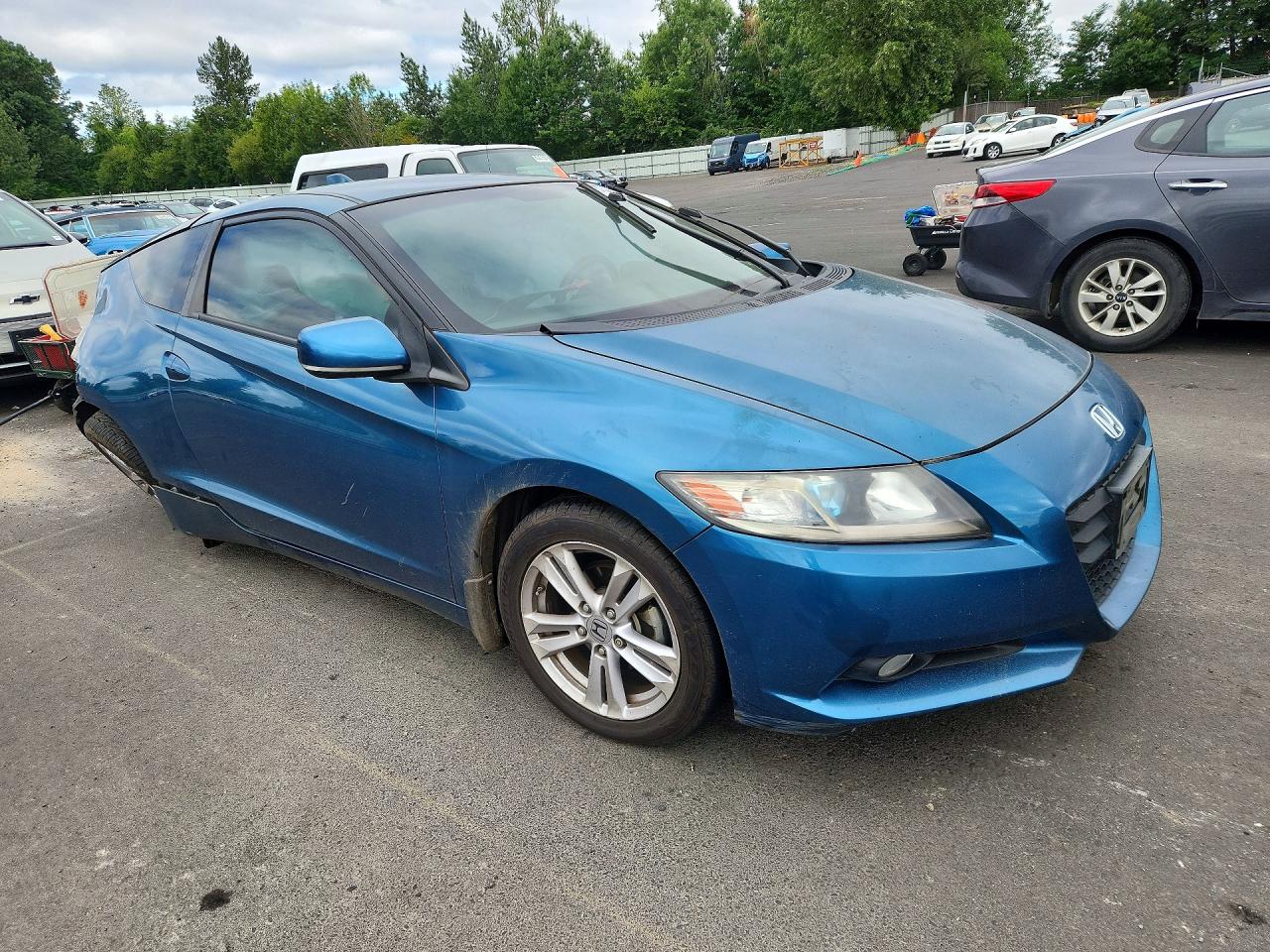 2011 Honda Cr-z Ex Blue vin: JHMZF1D64BS004102