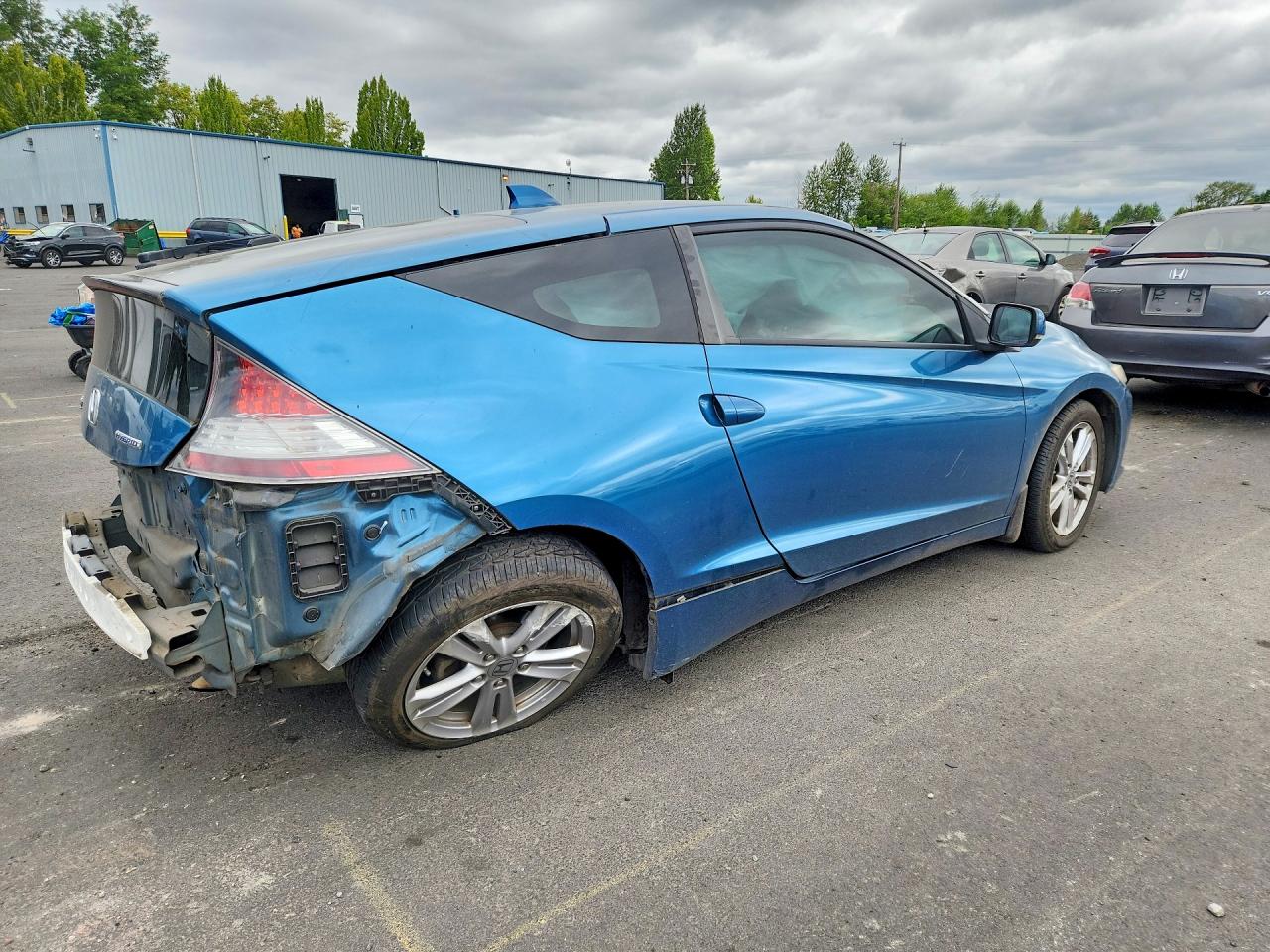 2011 Honda Cr-z Ex Blue vin: JHMZF1D64BS004102