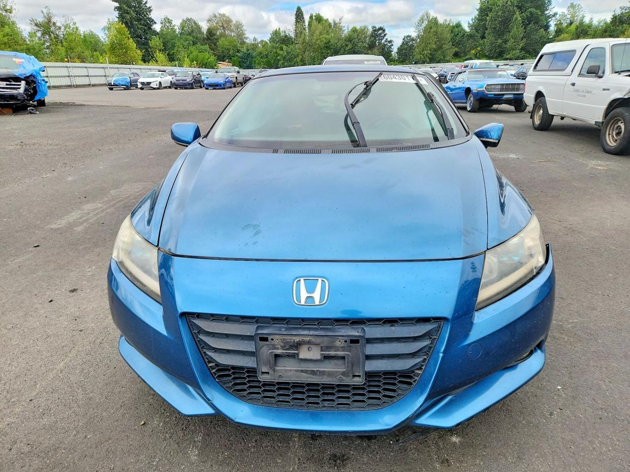 2011 Honda Cr-z Ex Blue vin: JHMZF1D64BS004102