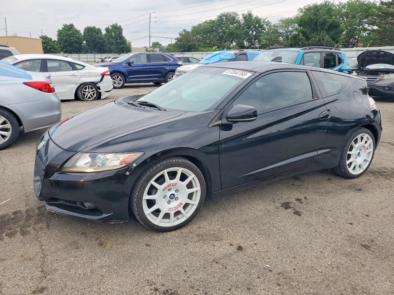 2011 Honda Cr-z Ex Black vin: JHMZF1D64BS012085