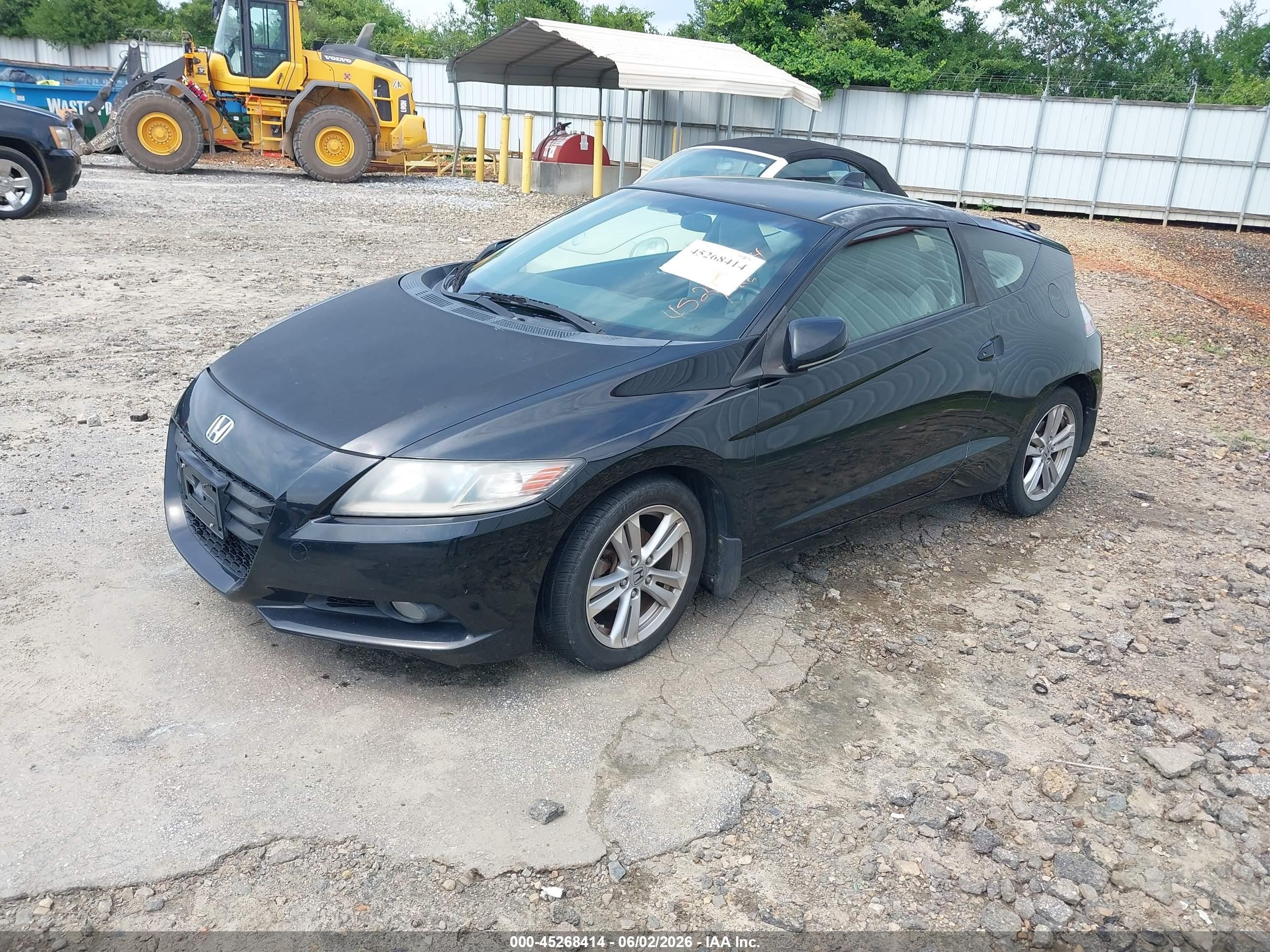 2011 Honda Cr-z Ex Black vin: JHMZF1D64BS014273
