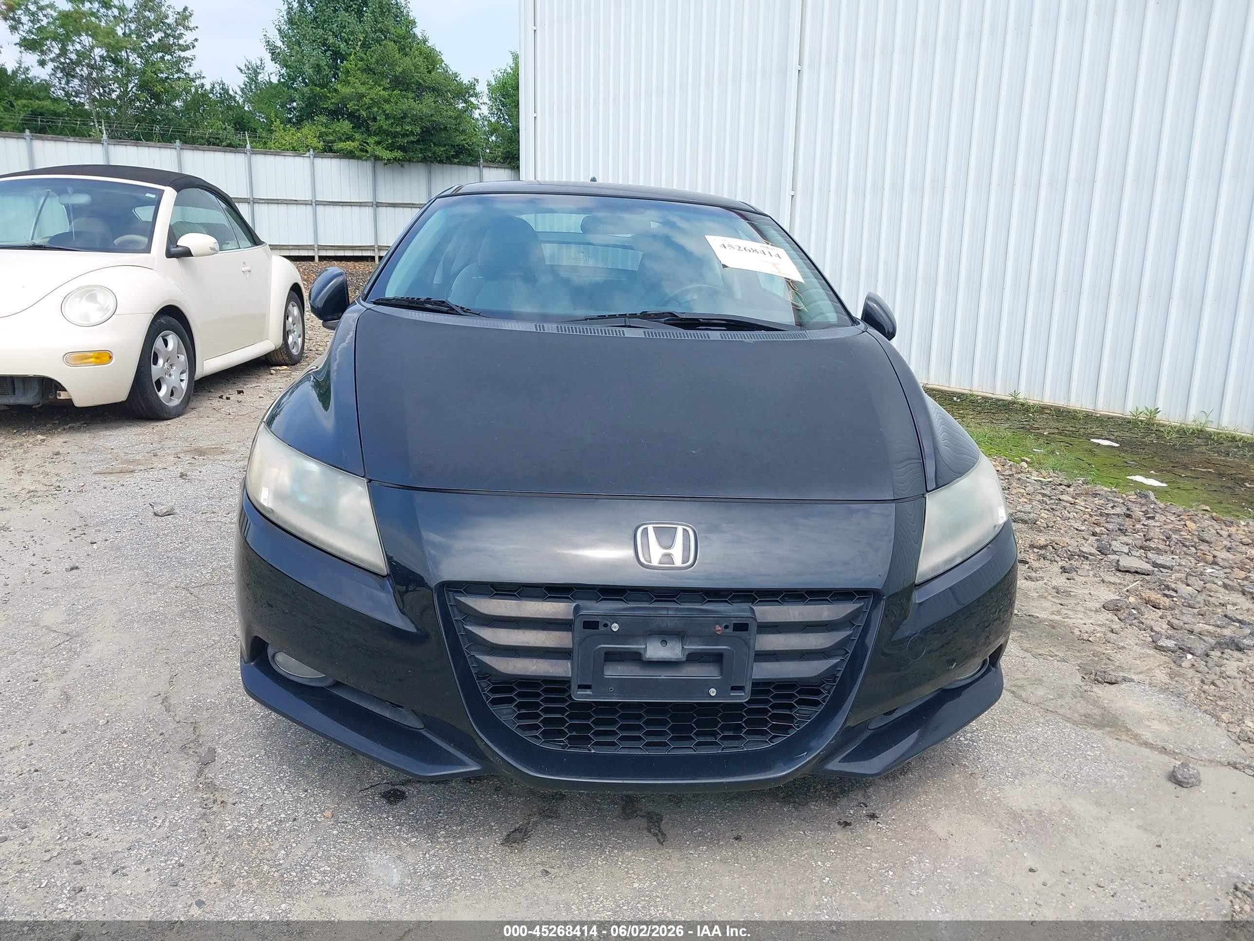 2011 Honda Cr-z Ex Black vin: JHMZF1D64BS014273