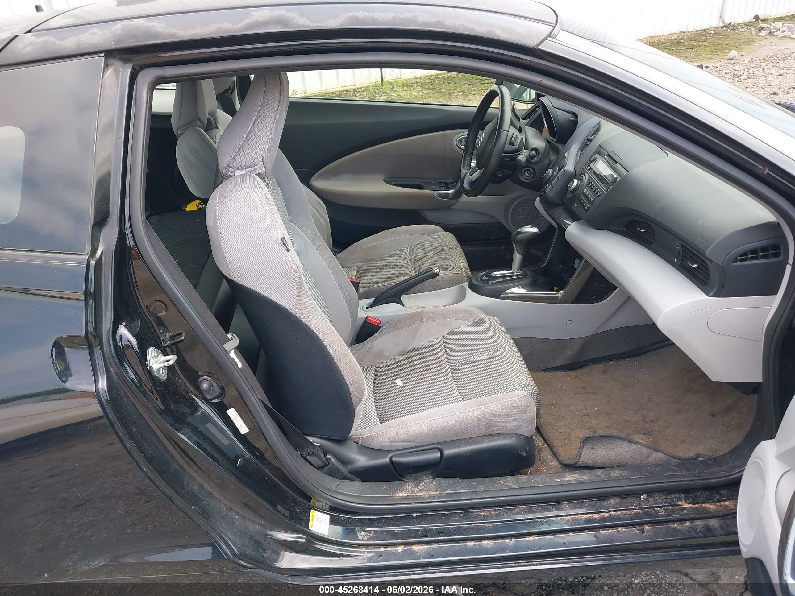 2011 Honda Cr-z Ex Black vin: JHMZF1D64BS014273