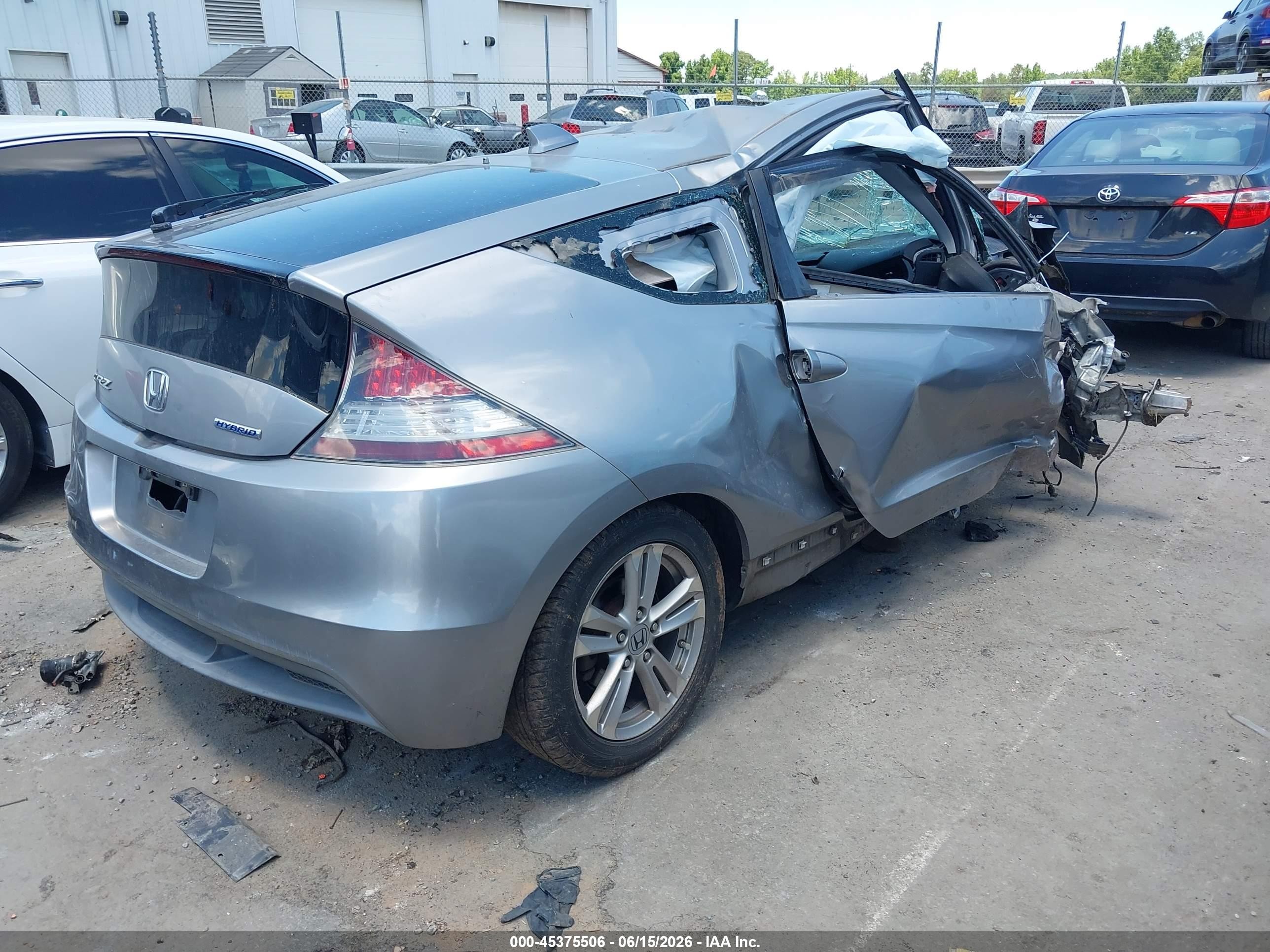 2011 Honda Cr-z Ex Silver vin: JHMZF1D64BS015326