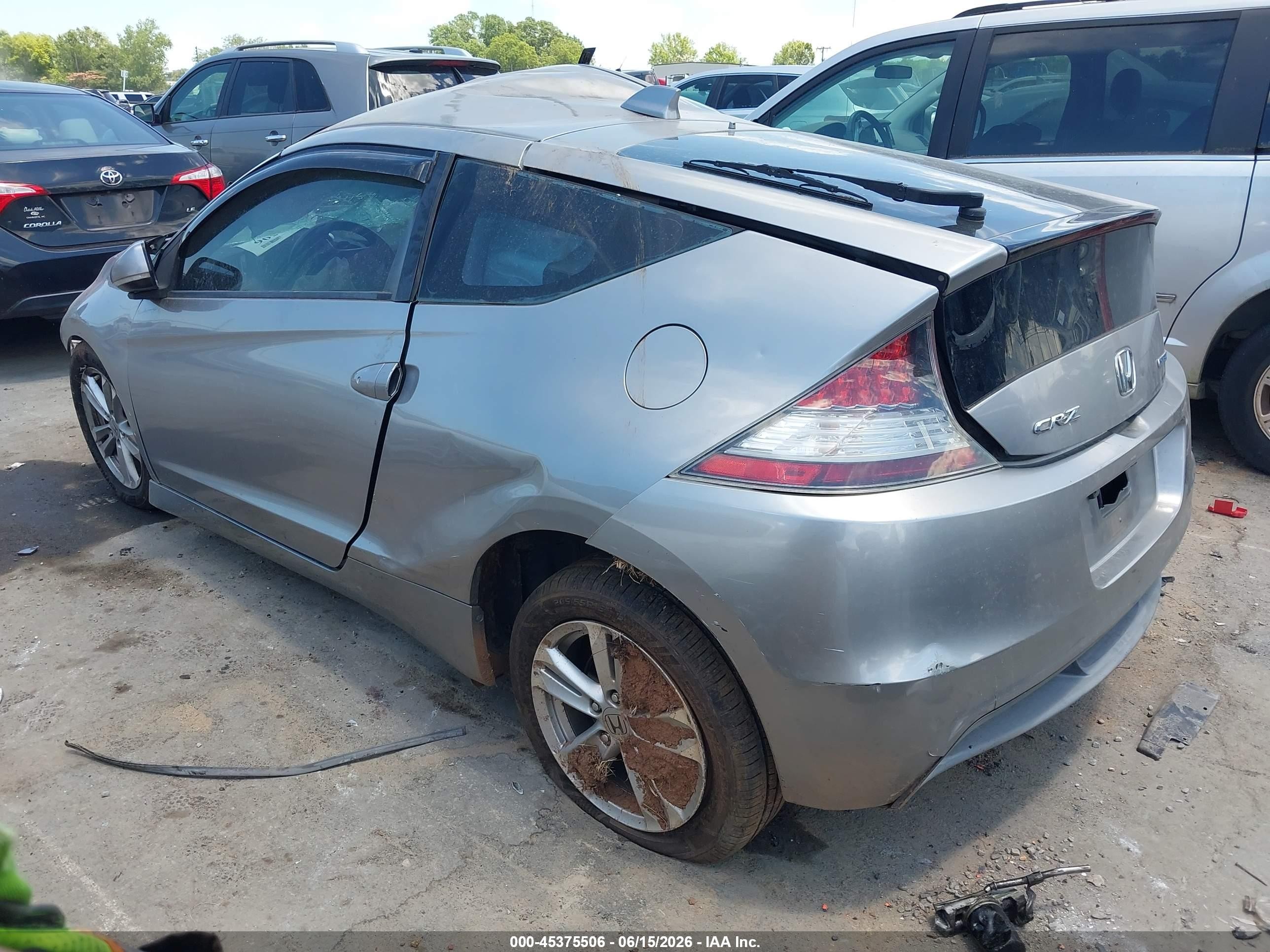2011 Honda Cr-z Ex Silver vin: JHMZF1D64BS015326