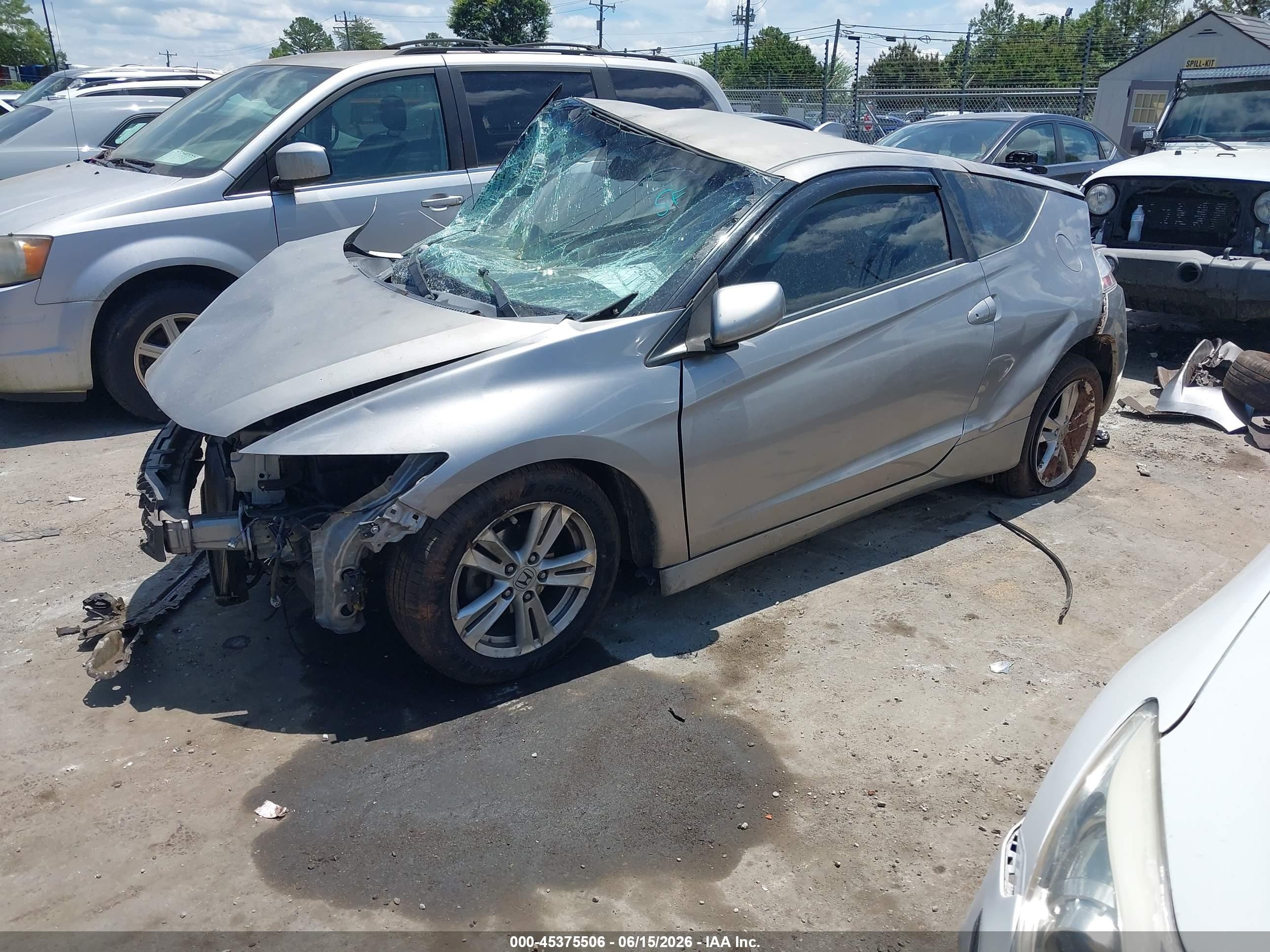 2011 Honda Cr-z Ex Silver vin: JHMZF1D64BS015326