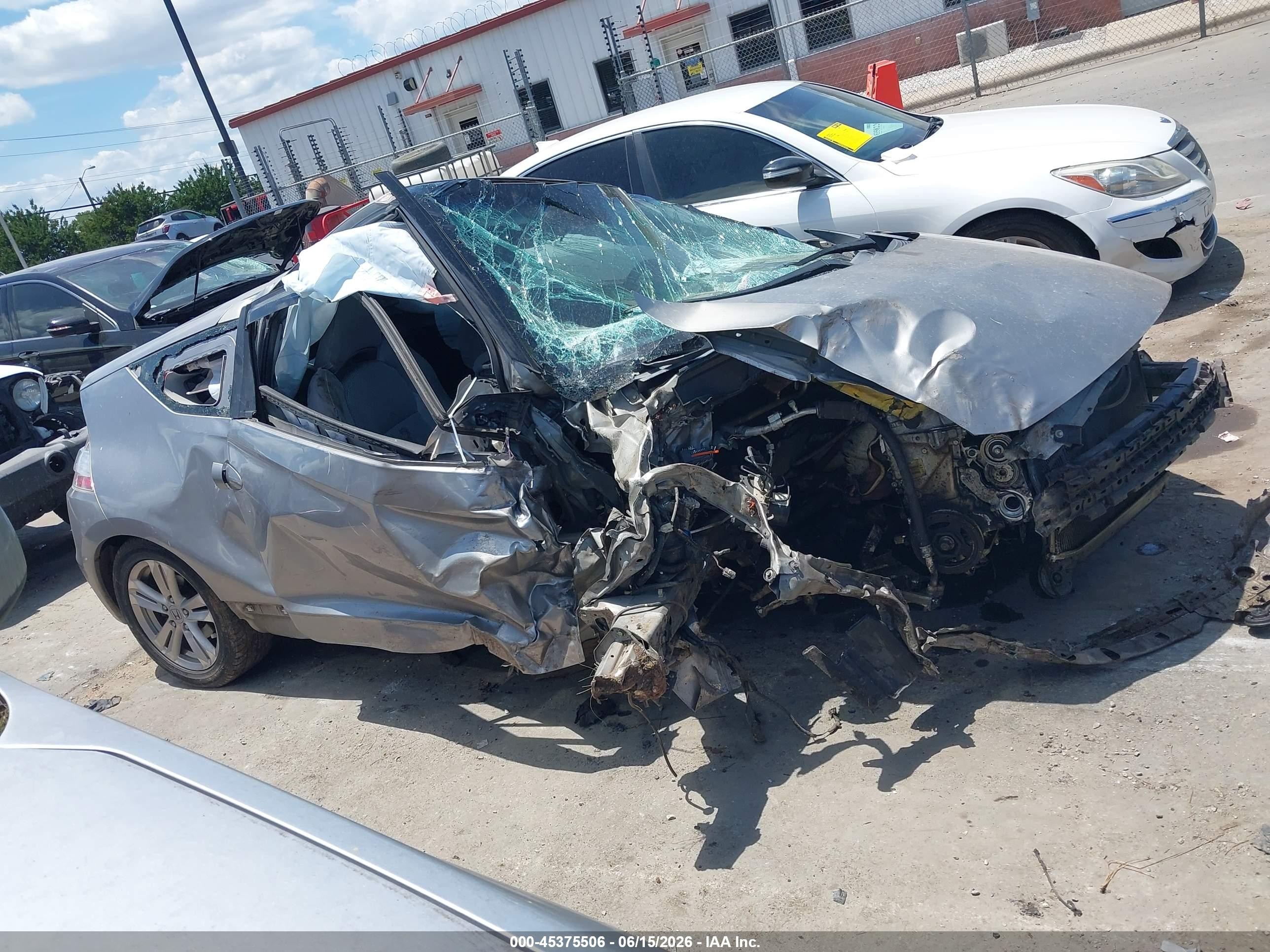 2011 Honda Cr-z Ex Silver vin: JHMZF1D64BS015326