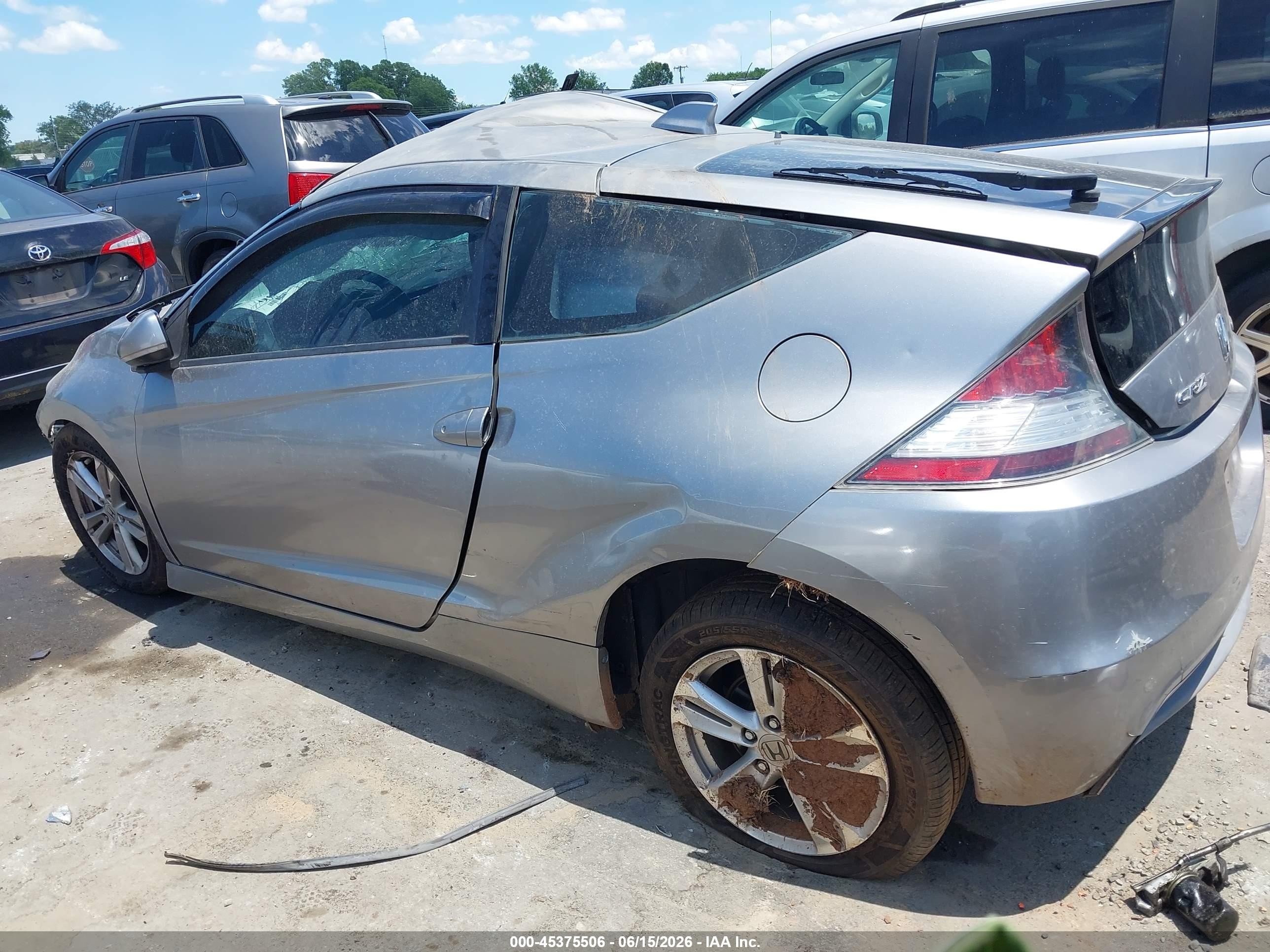 2011 Honda Cr-z Ex Silver vin: JHMZF1D64BS015326