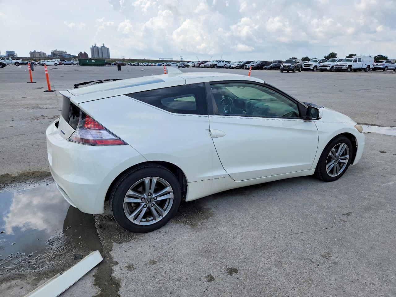 2013 Honda Cr-z Ex White vin: JHMZF1D64DS003101