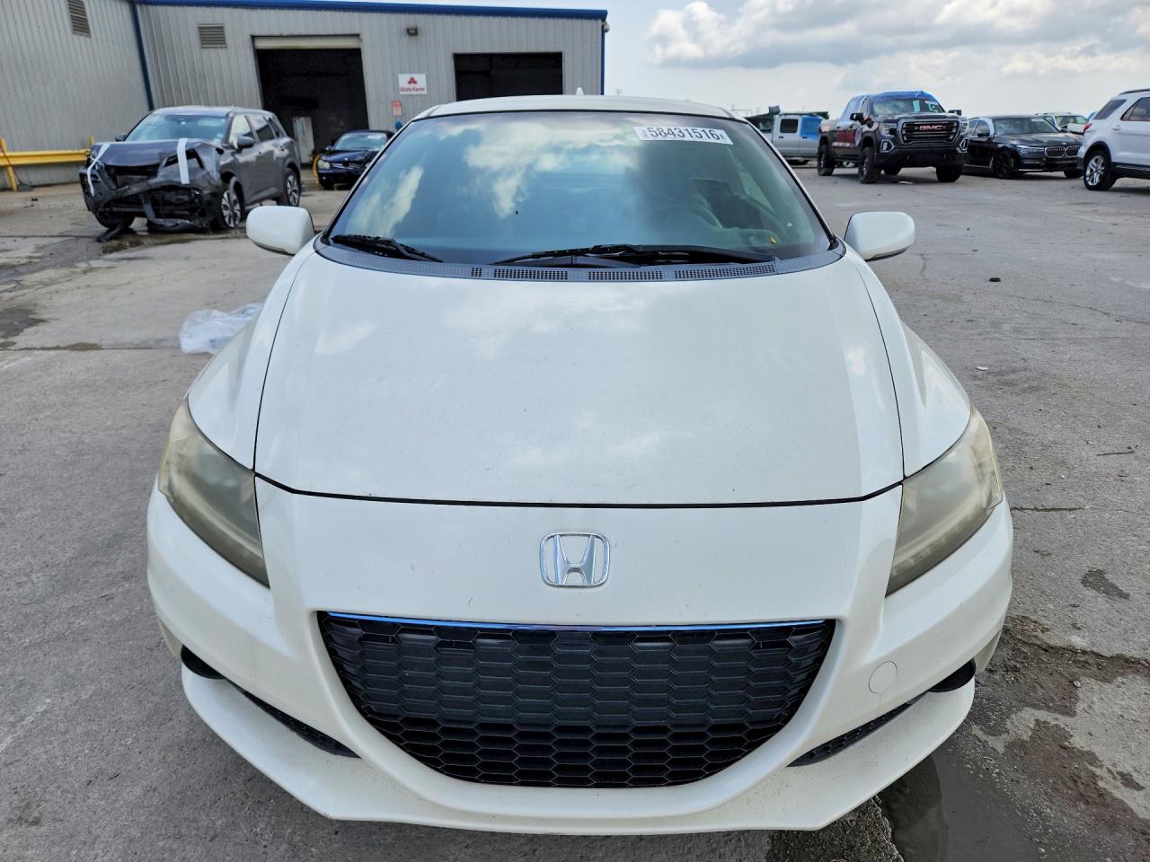 2013 Honda Cr-z Ex White vin: JHMZF1D64DS003101