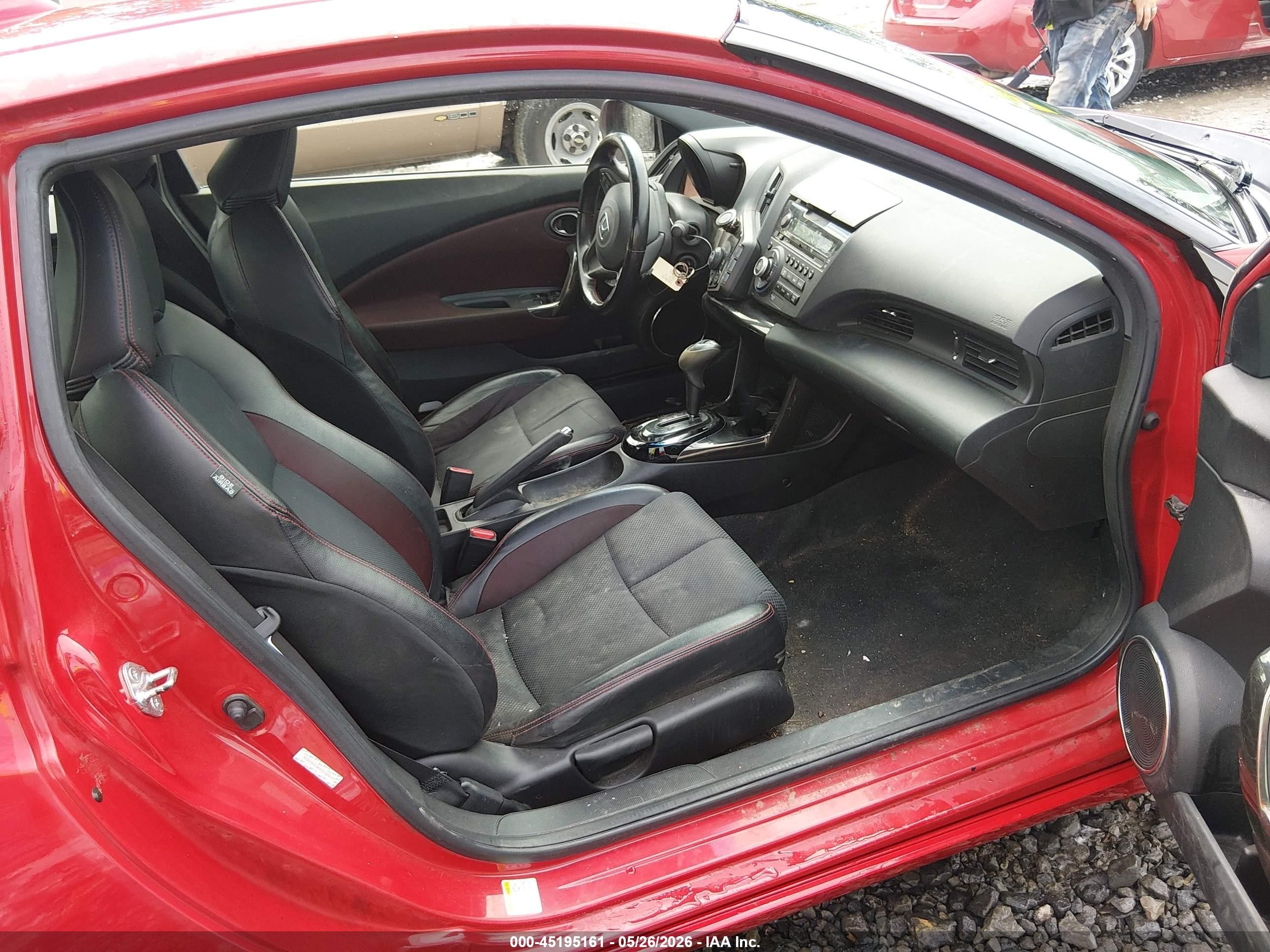 2014 Honda Cr-z Ex Red vin: JHMZF1D64ES003228