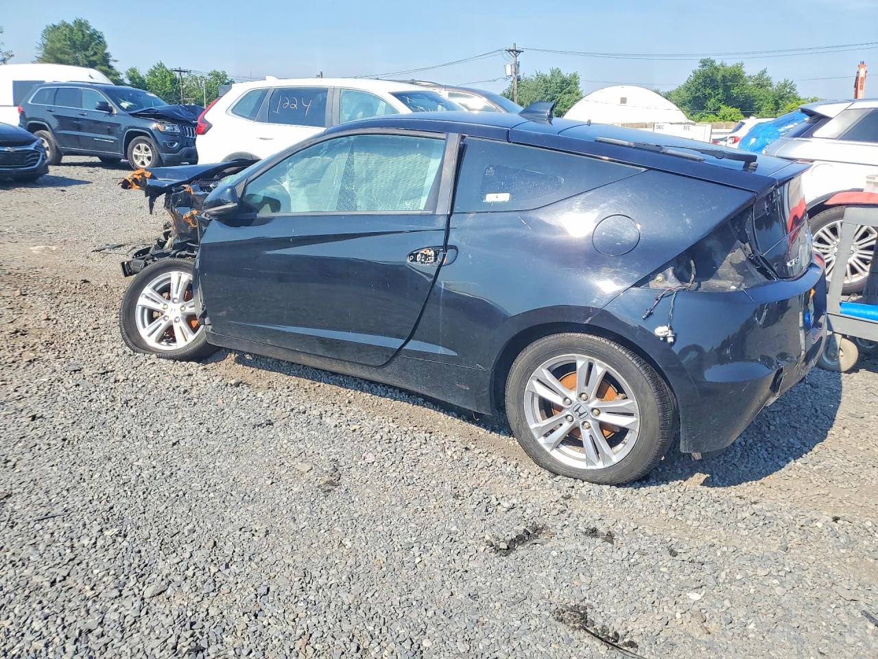 2011 Honda Cr-z Ex Black vin: JHMZF1D65BS007042