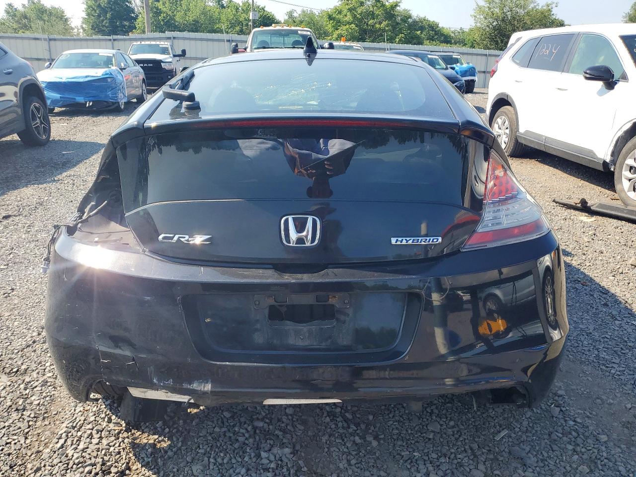 2011 Honda Cr-z Ex Black vin: JHMZF1D65BS007042