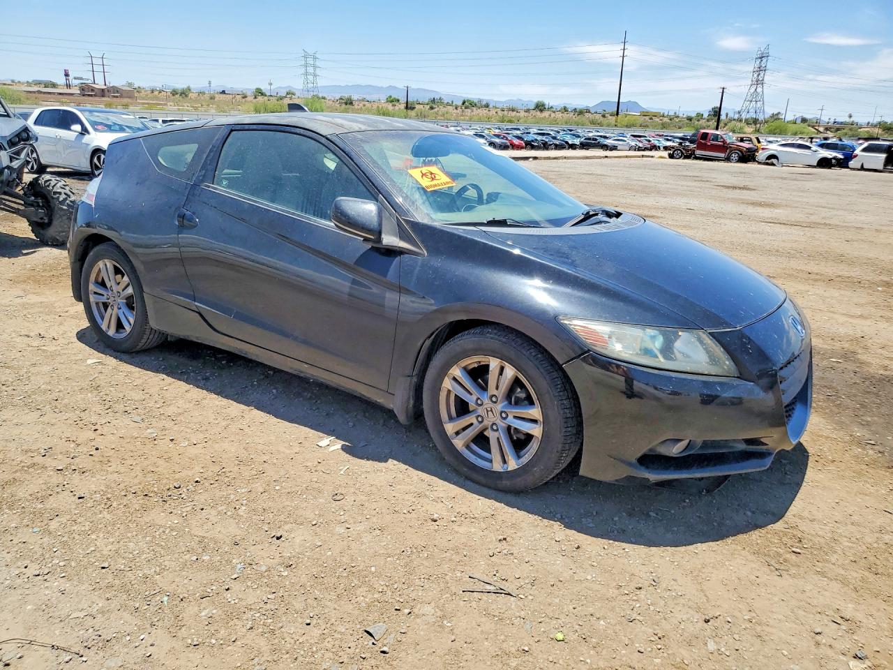 2011 Honda Cr-z Ex Black vin: JHMZF1D65BS007462