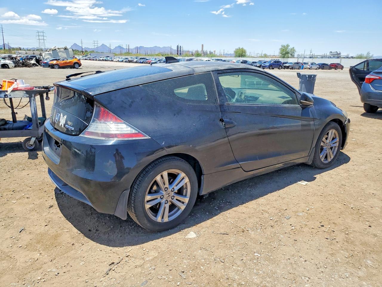 2011 Honda Cr-z Ex Black vin: JHMZF1D65BS007462