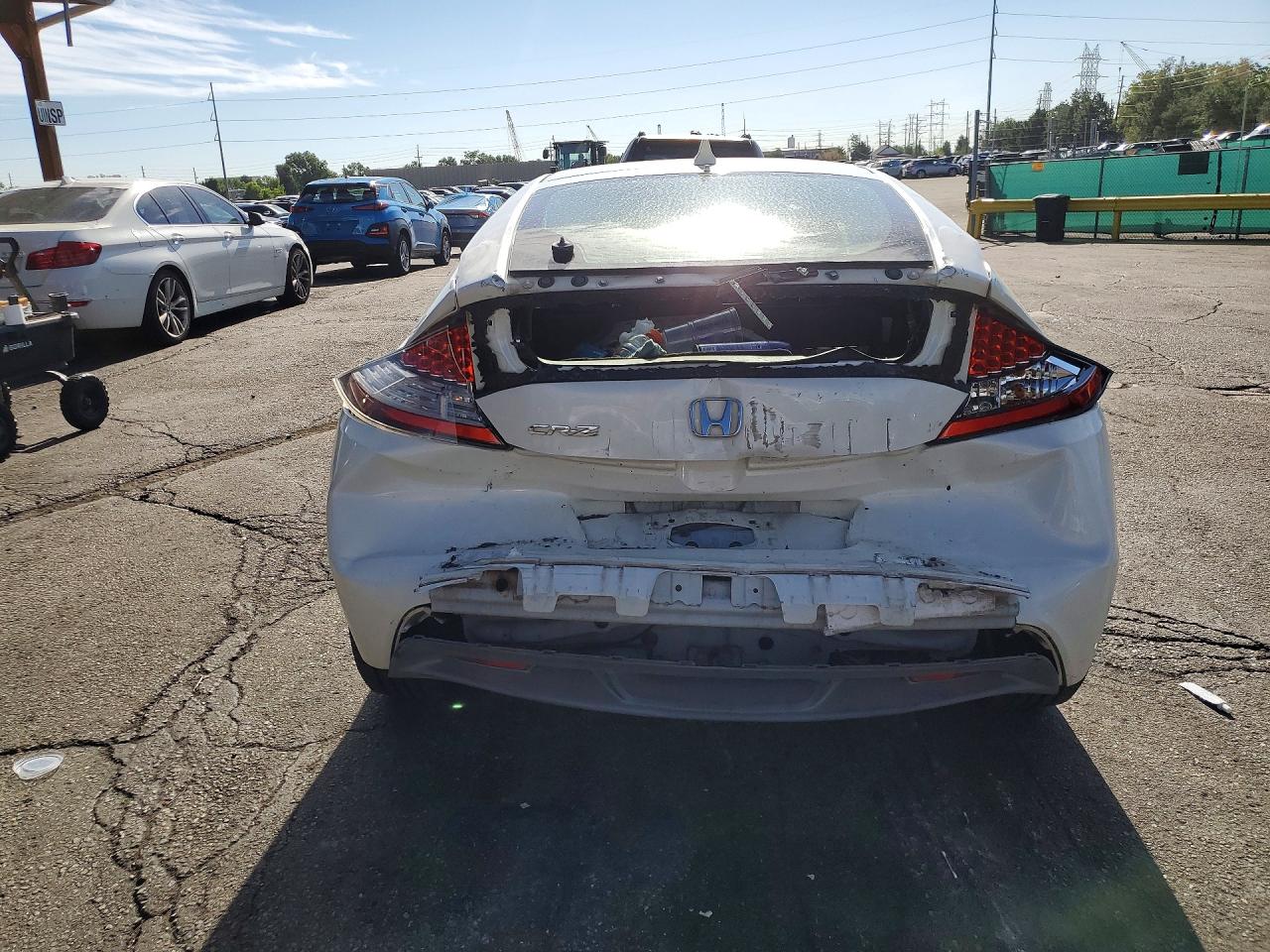 2011 Honda Cr-z Ex White vin: JHMZF1D65BS010863