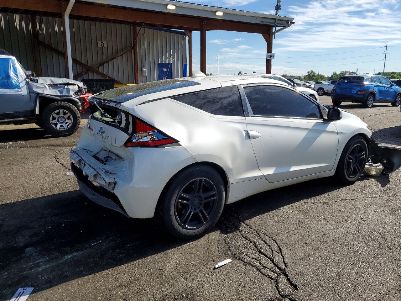 2011 Honda Cr-z Ex White vin: JHMZF1D65BS010863