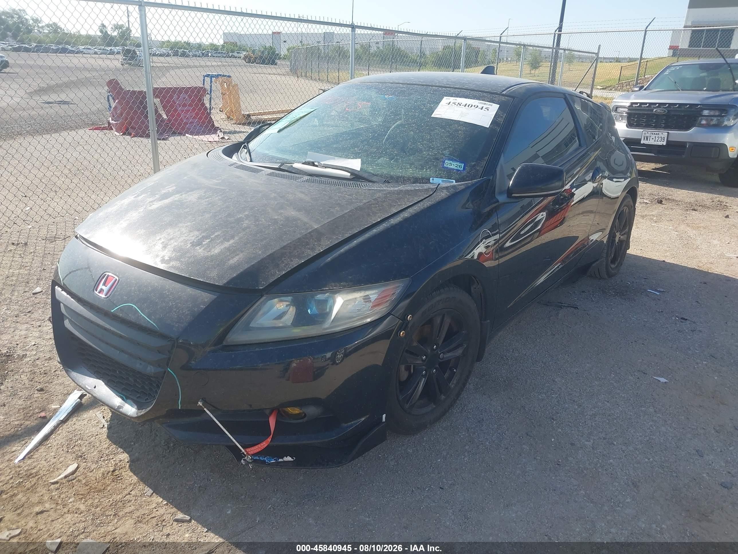 2011 Honda Cr-z Ex Black vin: JHMZF1D65BS011270