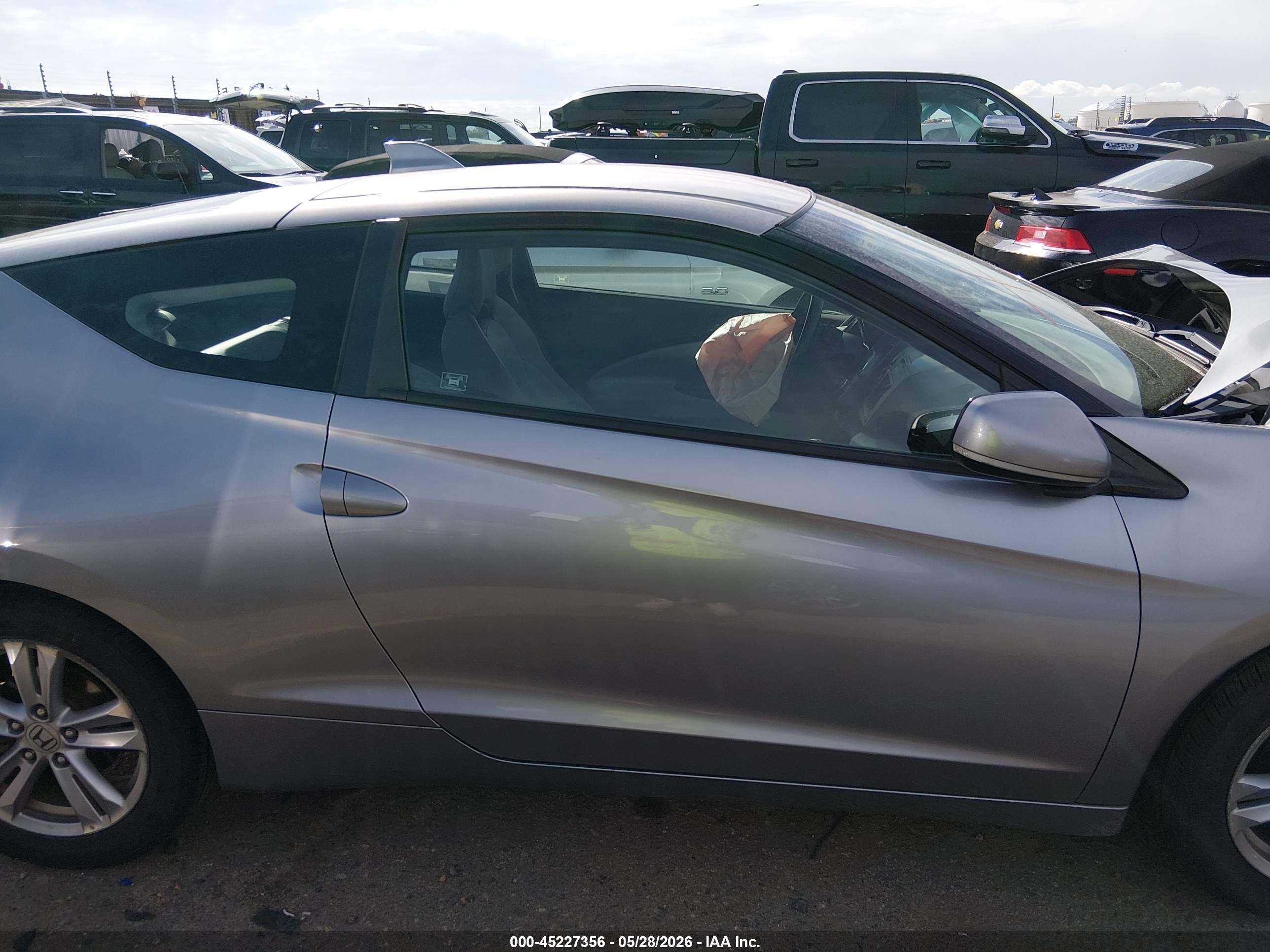 2011 Honda Cr-z Ex Silver vin: JHMZF1D65BS011950