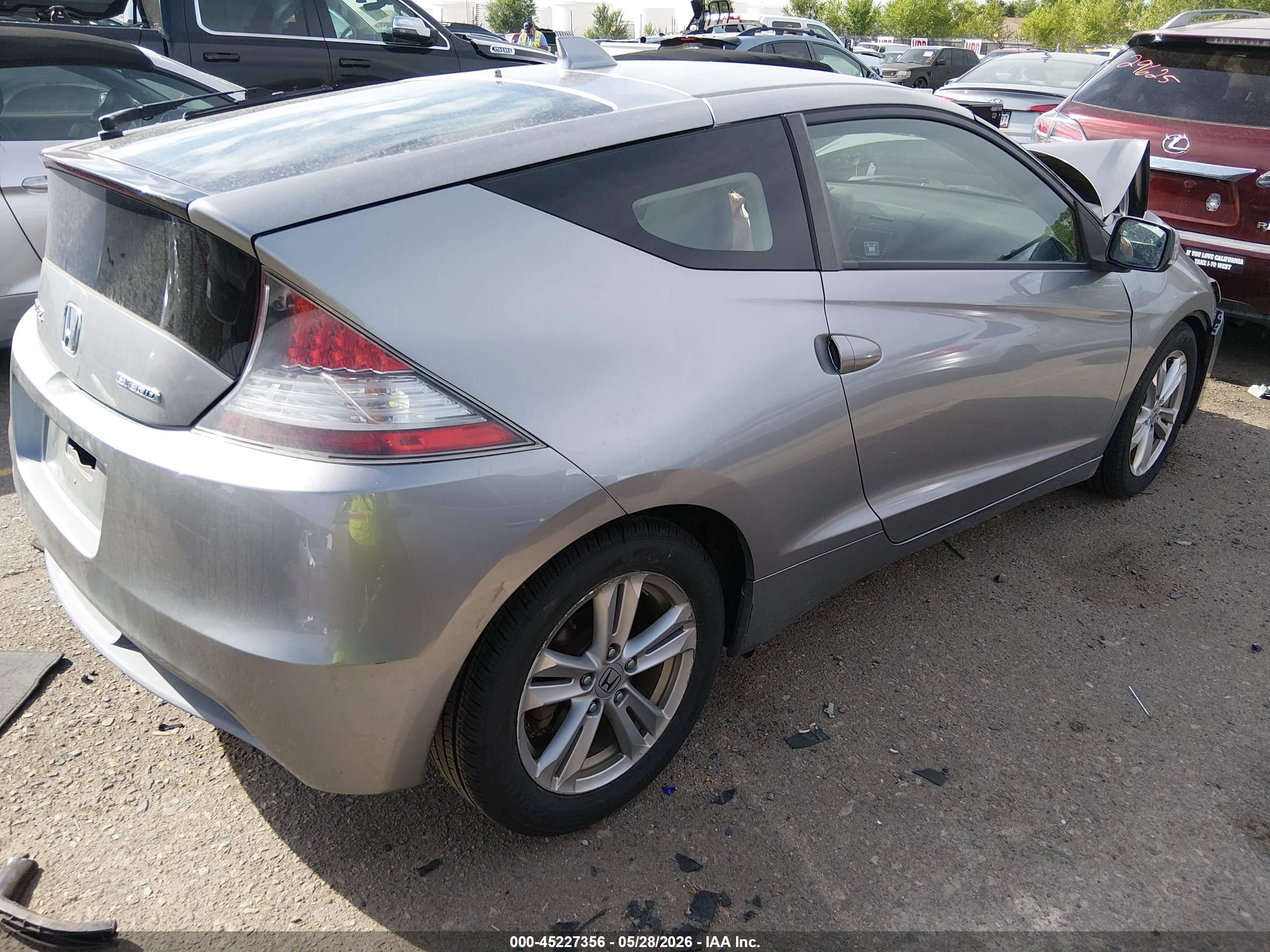 2011 Honda Cr-z Ex Silver vin: JHMZF1D65BS011950
