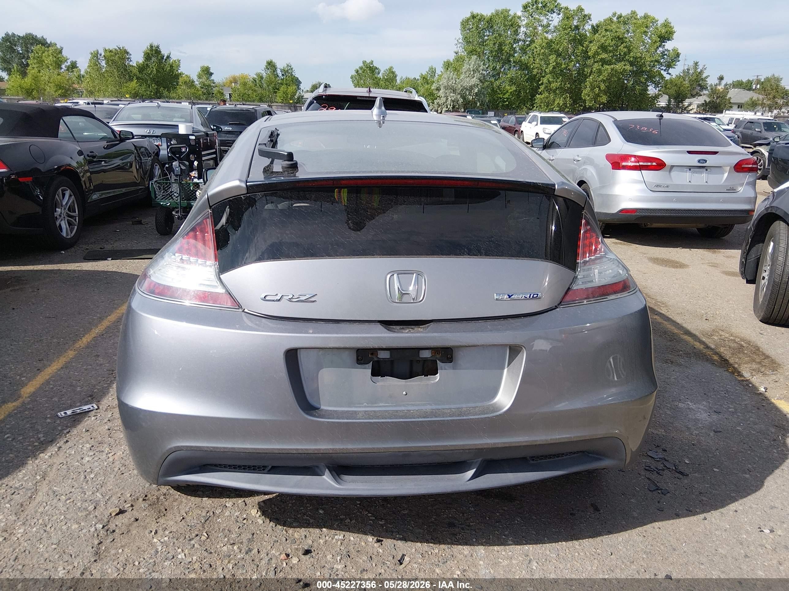 2011 Honda Cr-z Ex Silver vin: JHMZF1D65BS011950