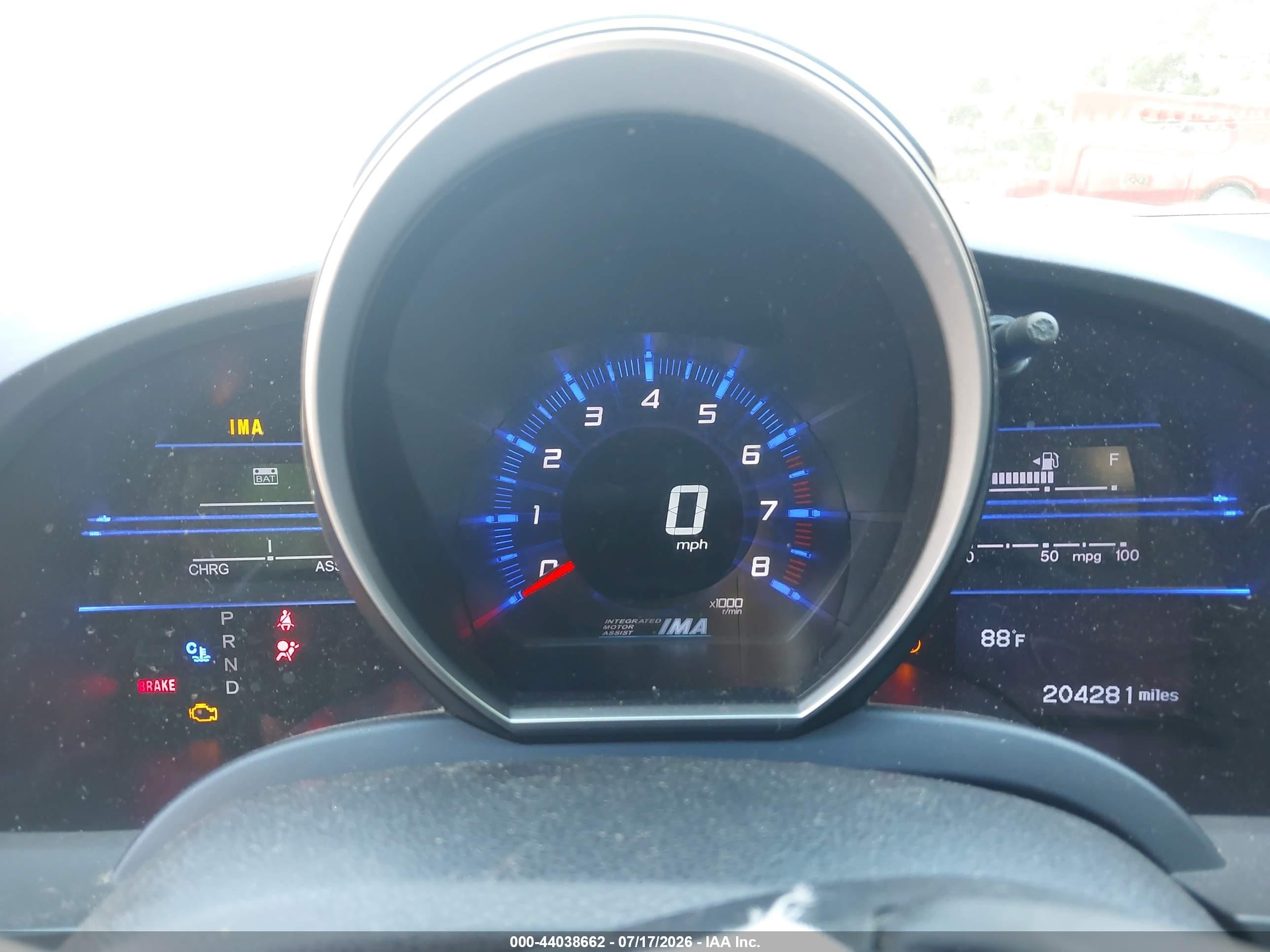 2011 Honda Cr-z Ex White vin: JHMZF1D65BS015495
