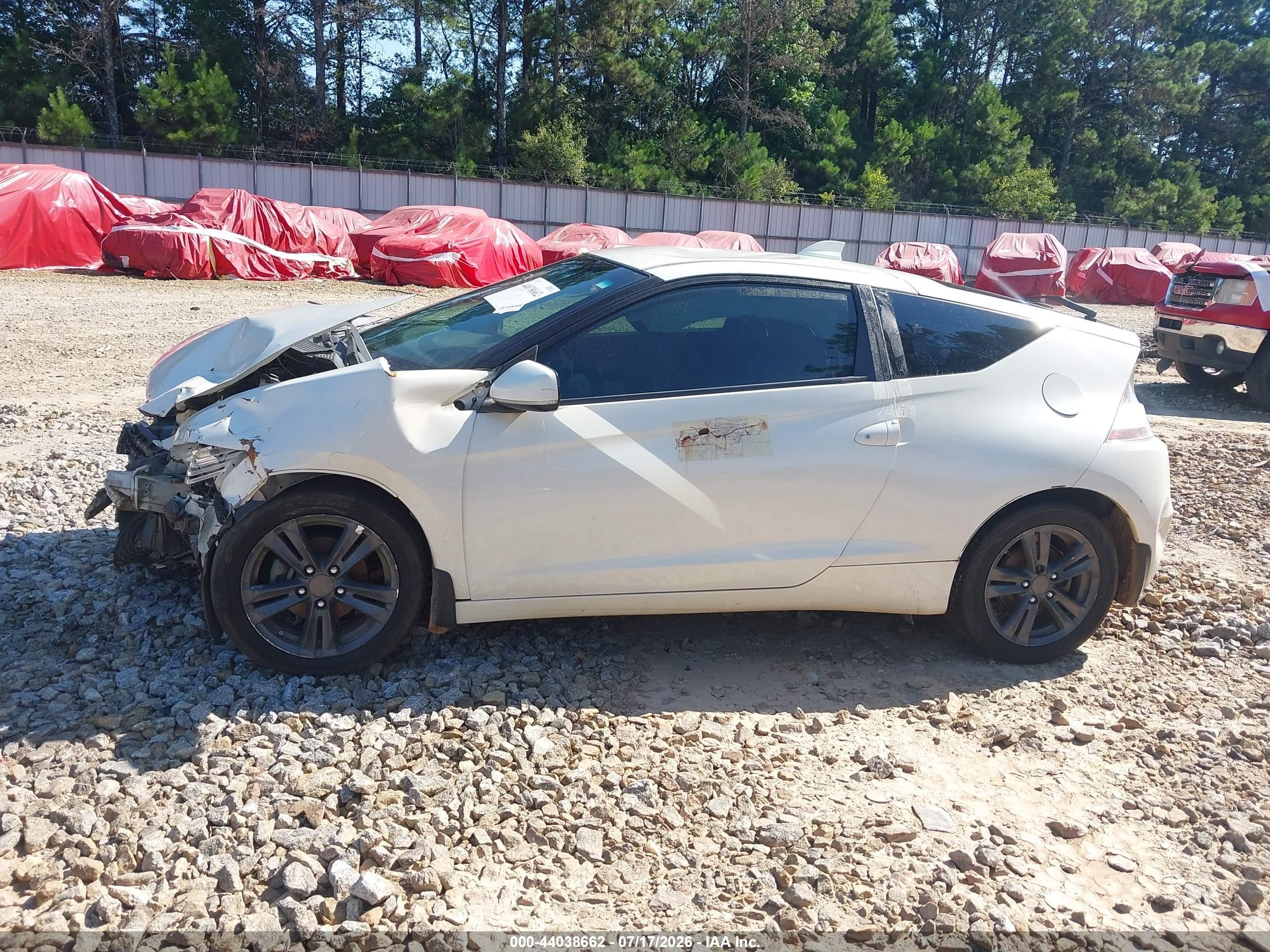 2011 Honda Cr-z Ex White vin: JHMZF1D65BS015495
