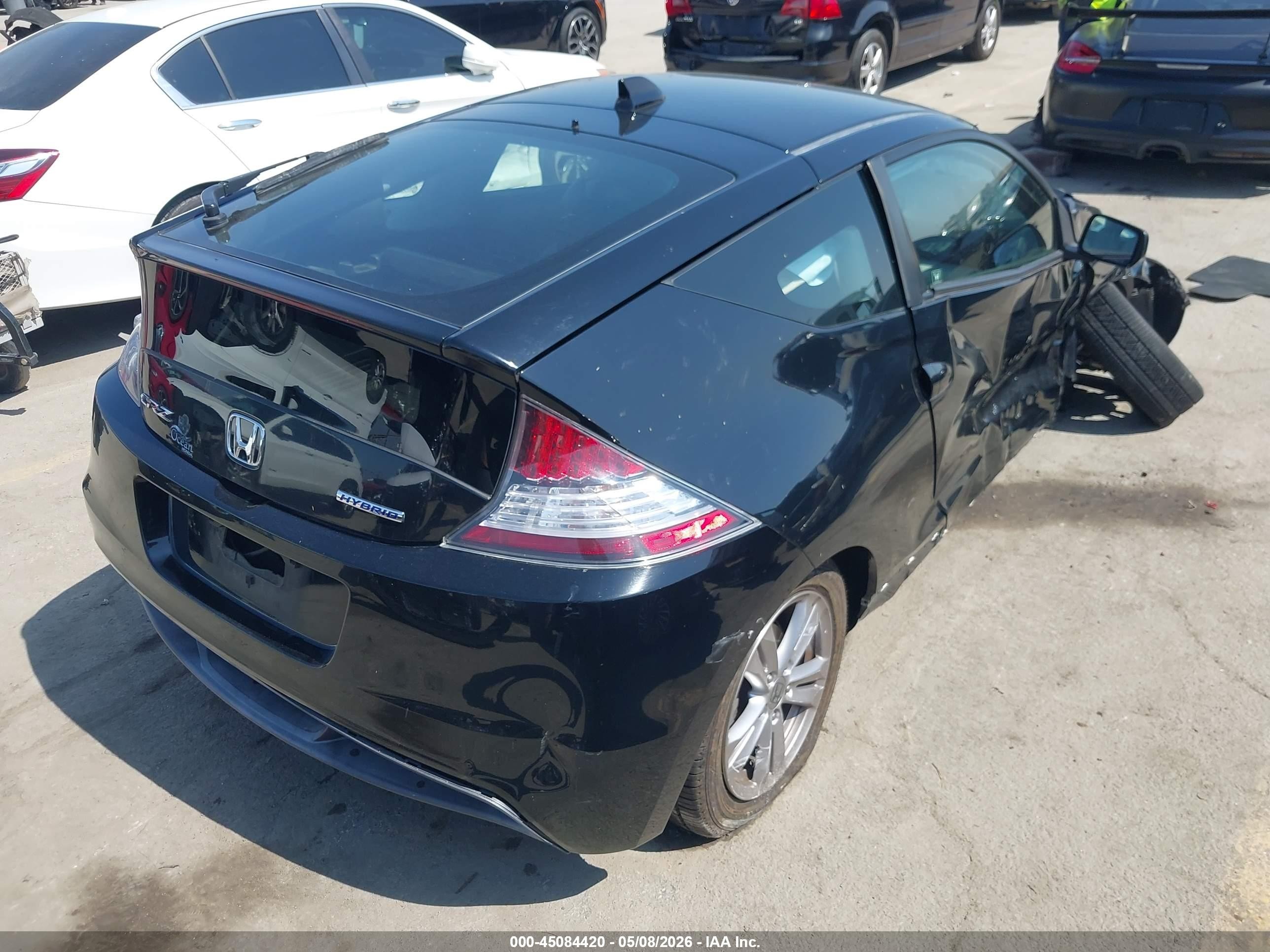 2012 Honda Cr-z Ex Black vin: JHMZF1D65CS000562