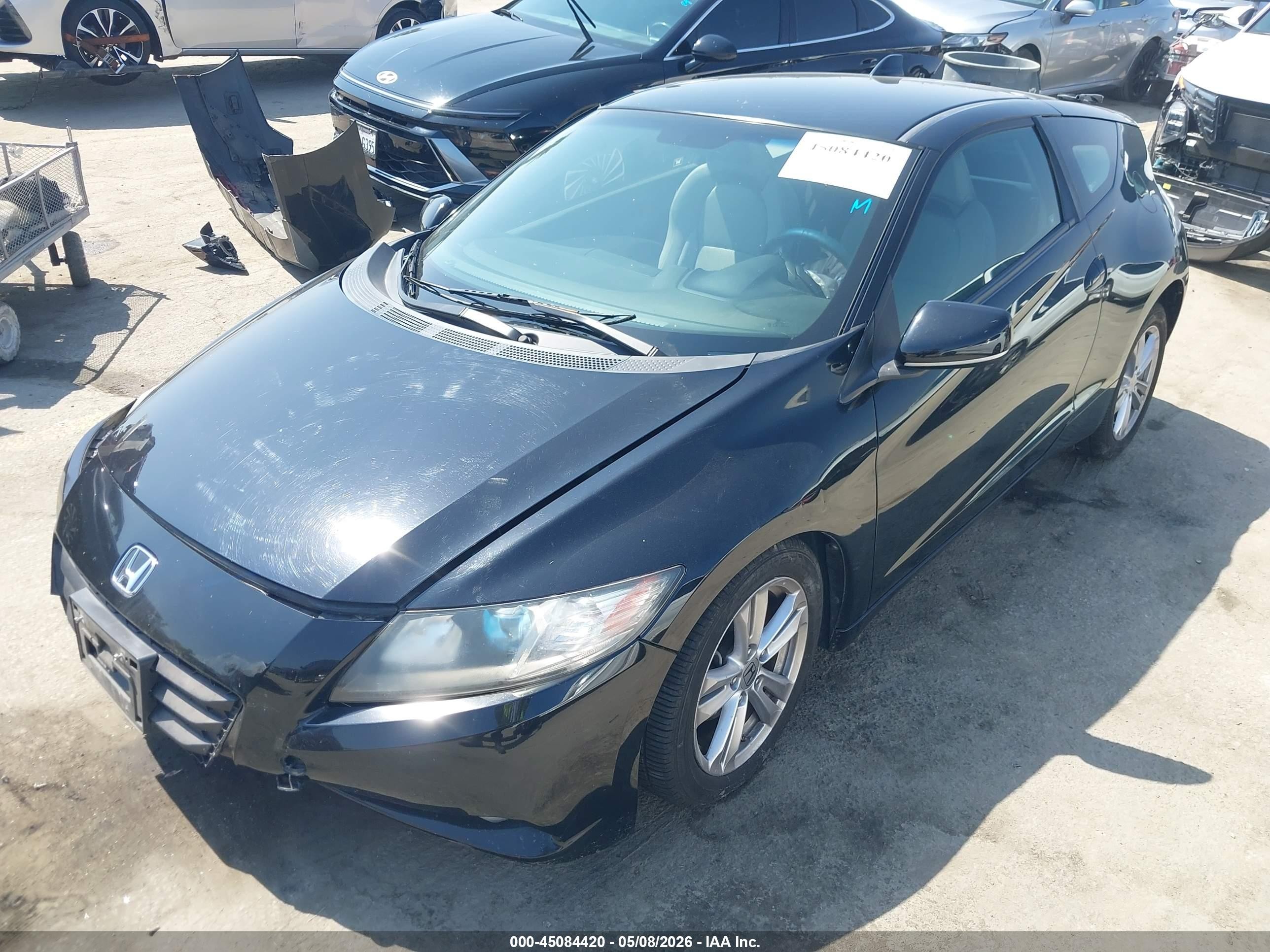 2012 Honda Cr-z Ex Black vin: JHMZF1D65CS000562