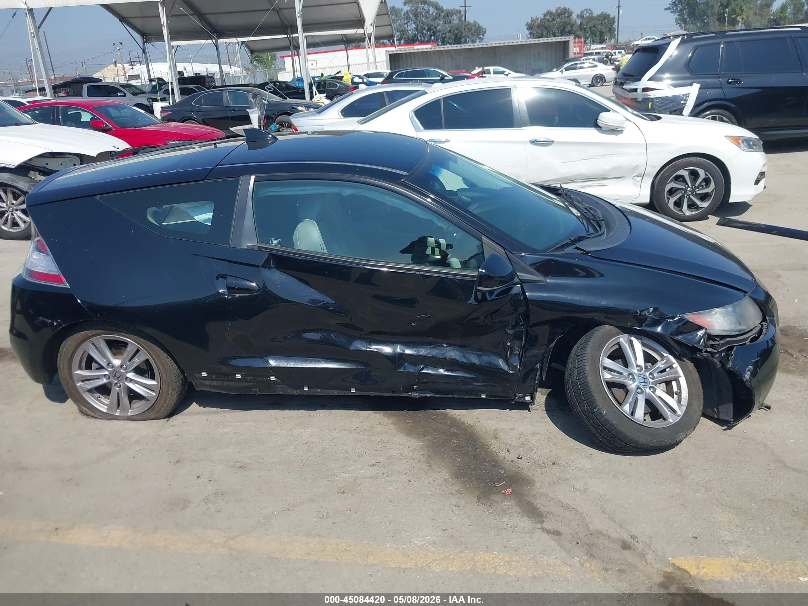 2012 Honda Cr-z Ex Black vin: JHMZF1D65CS000562