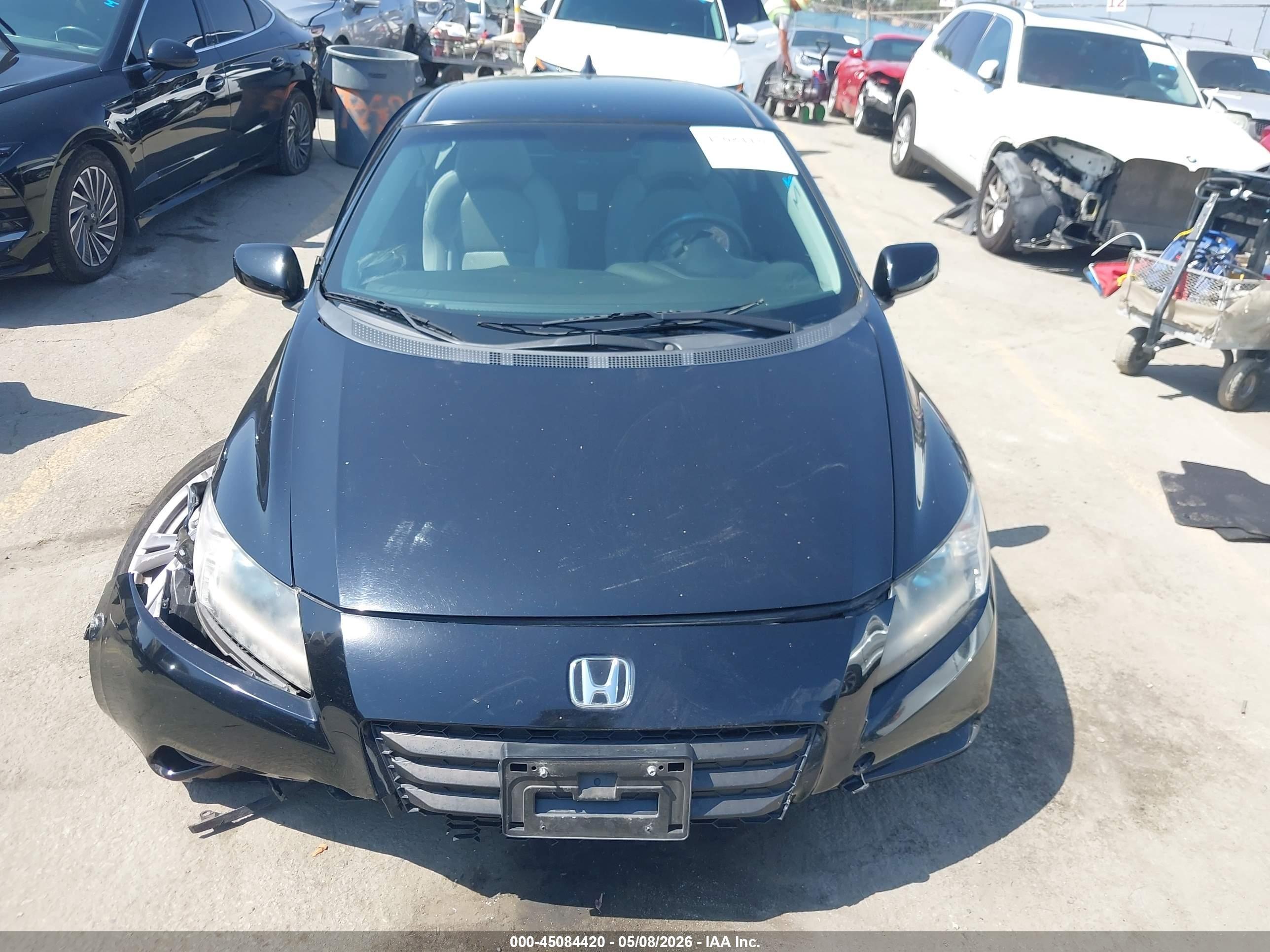 2012 Honda Cr-z Ex Black vin: JHMZF1D65CS000562