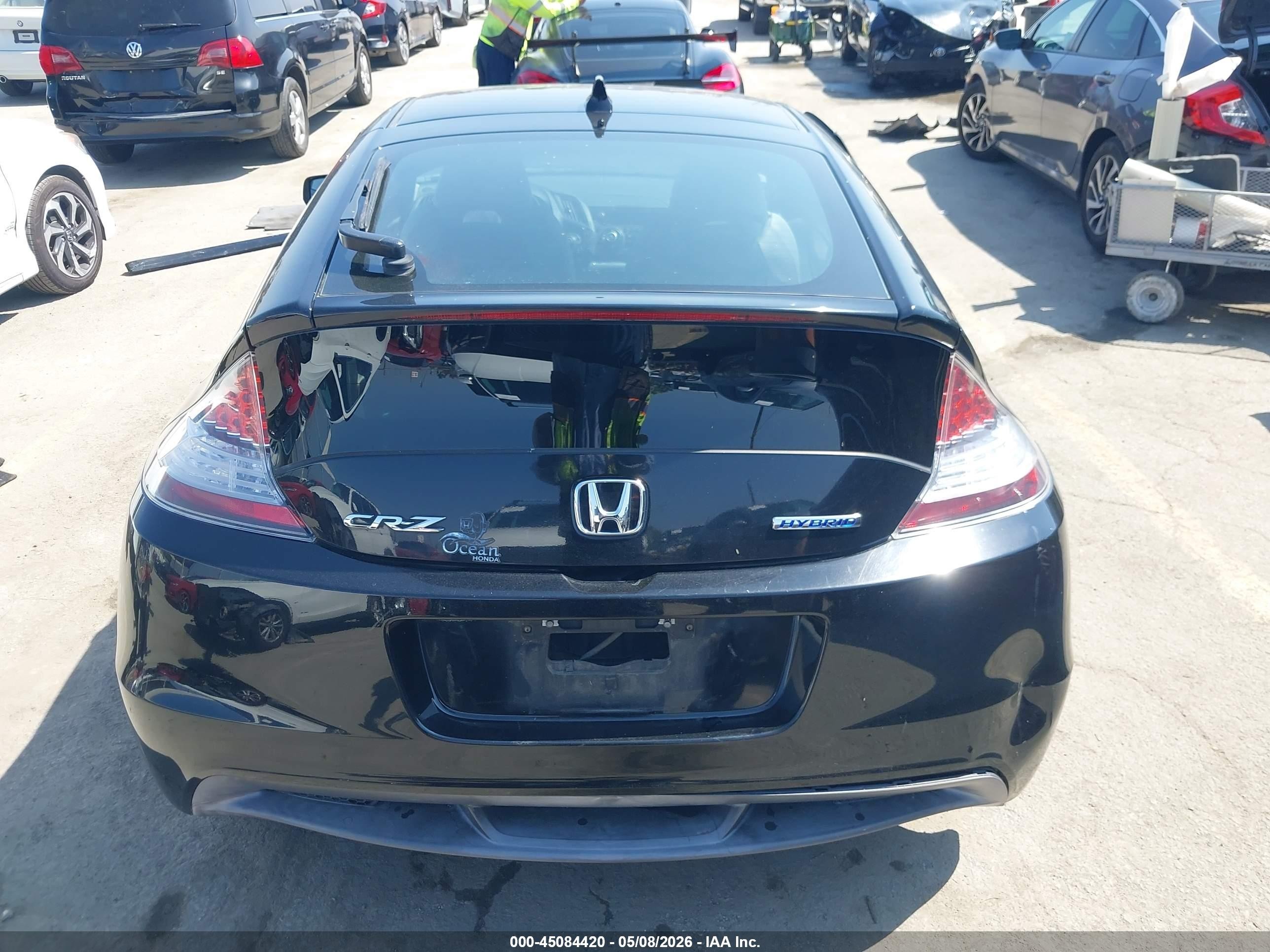 2012 Honda Cr-z Ex Black vin: JHMZF1D65CS000562