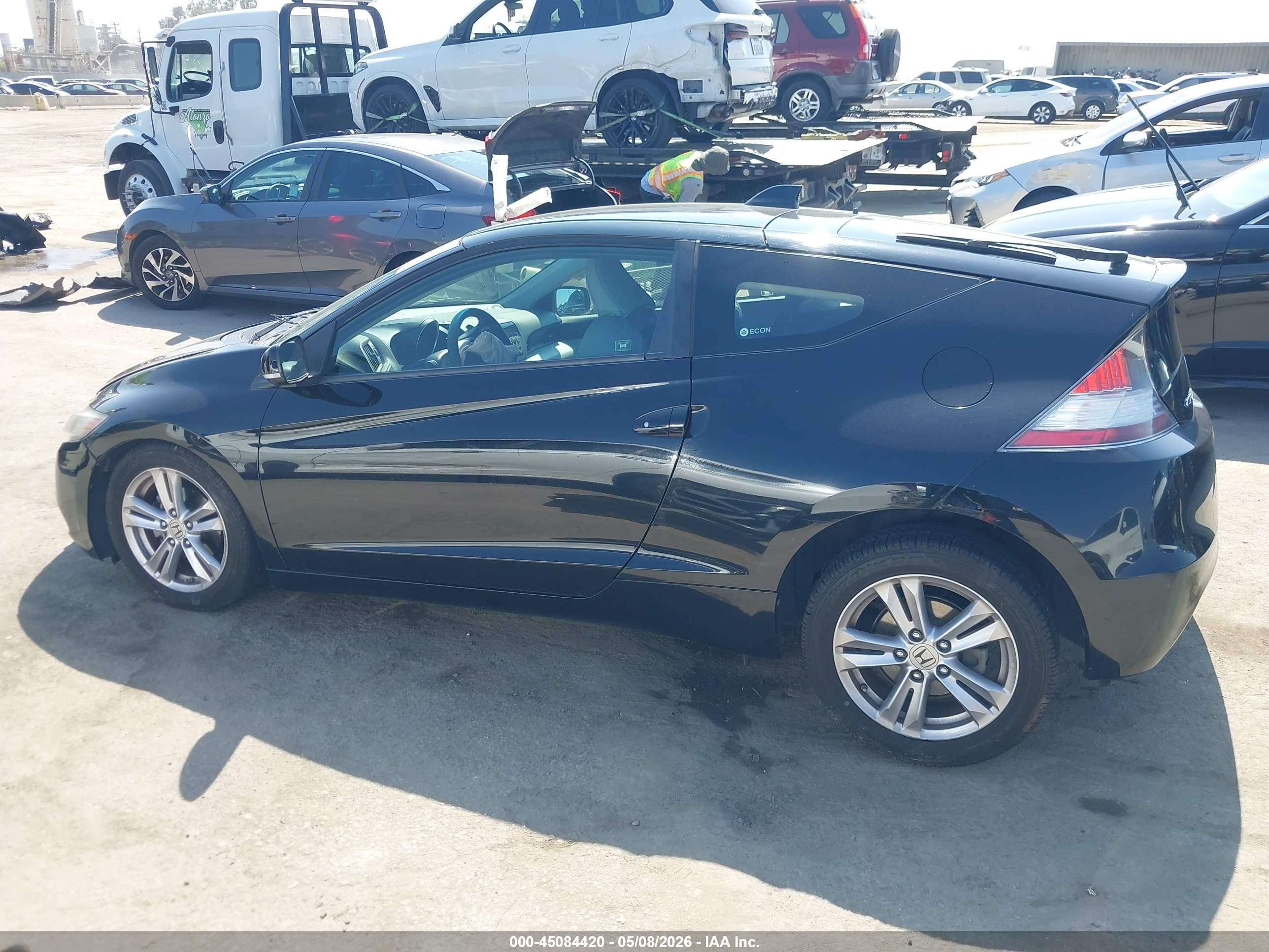 2012 Honda Cr-z Ex Black vin: JHMZF1D65CS000562