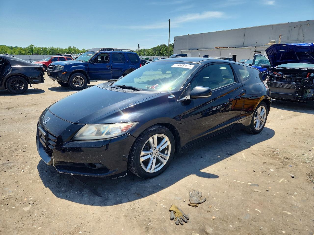 2012 Honda Cr-z Ex Black vin: JHMZF1D65CS003638