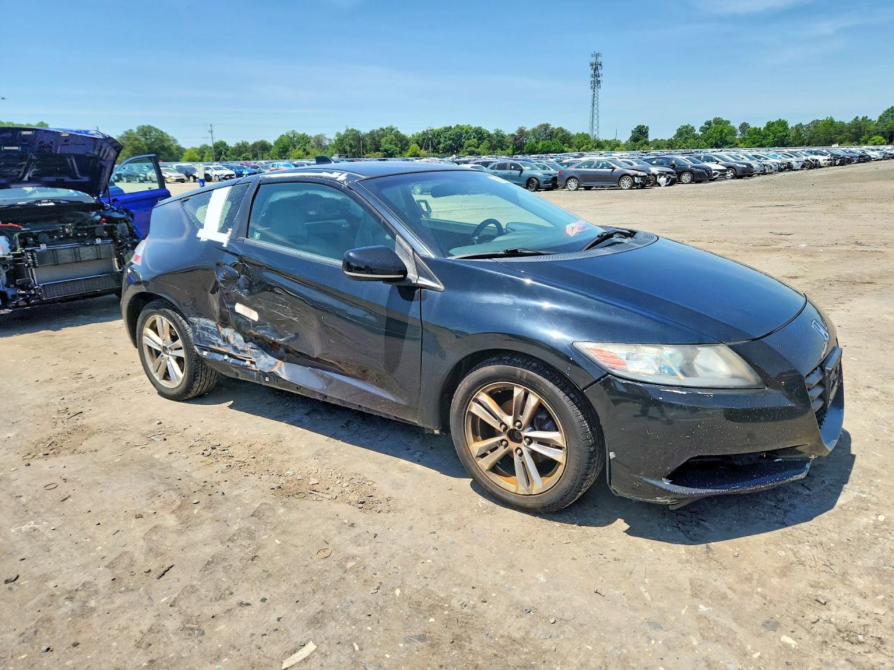 2012 Honda Cr-z Ex Black vin: JHMZF1D65CS003638