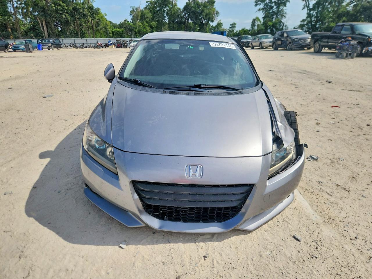 2012 Honda Cr-z Ex Gray vin: JHMZF1D65CS004434