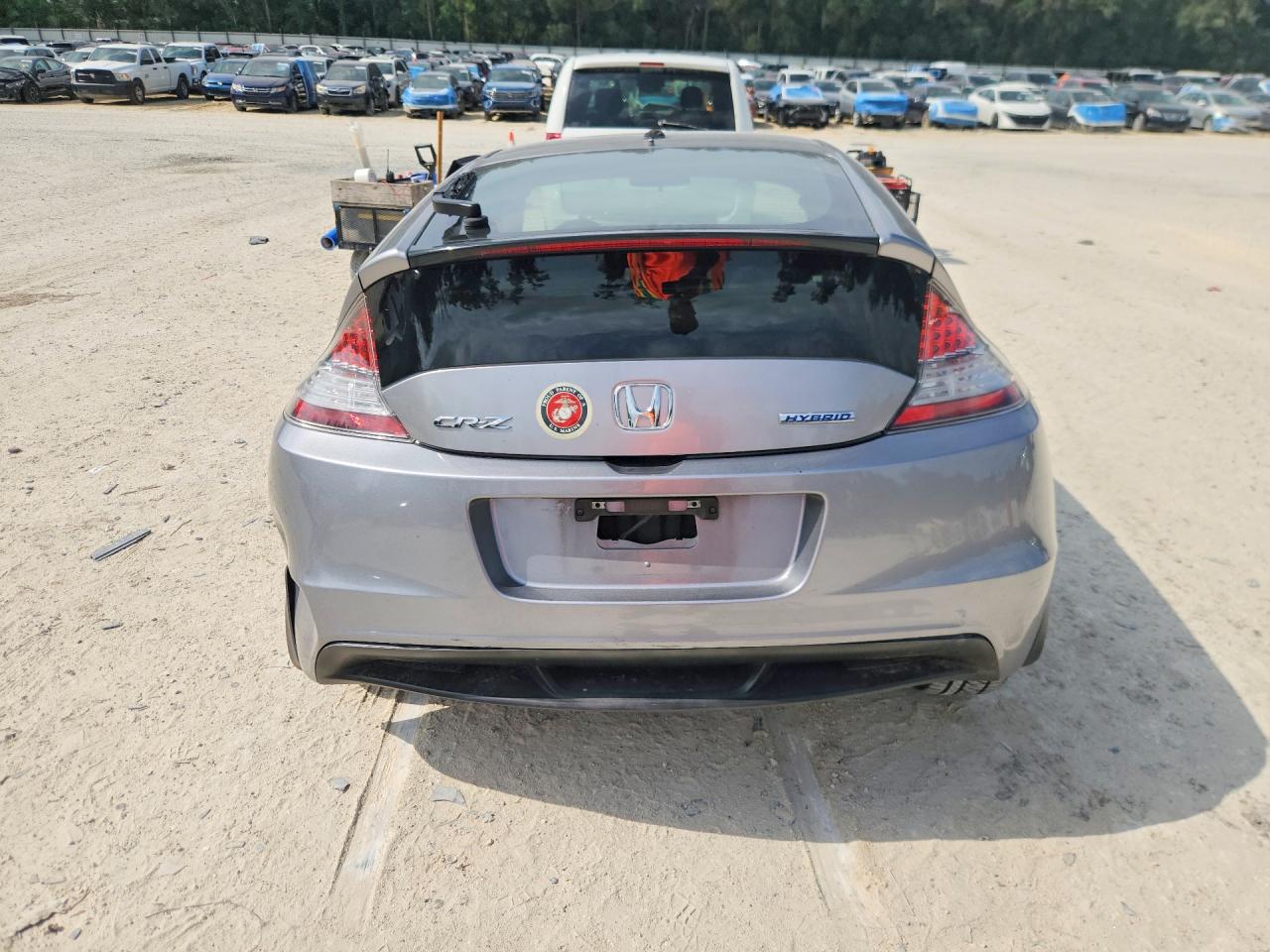 2012 Honda Cr-z Ex Gray vin: JHMZF1D65CS004434