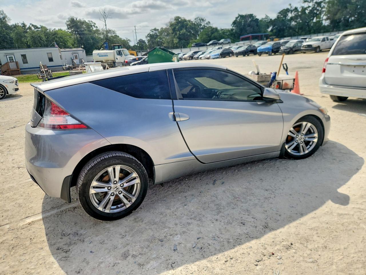 2012 Honda Cr-z Ex Gray vin: JHMZF1D65CS004434