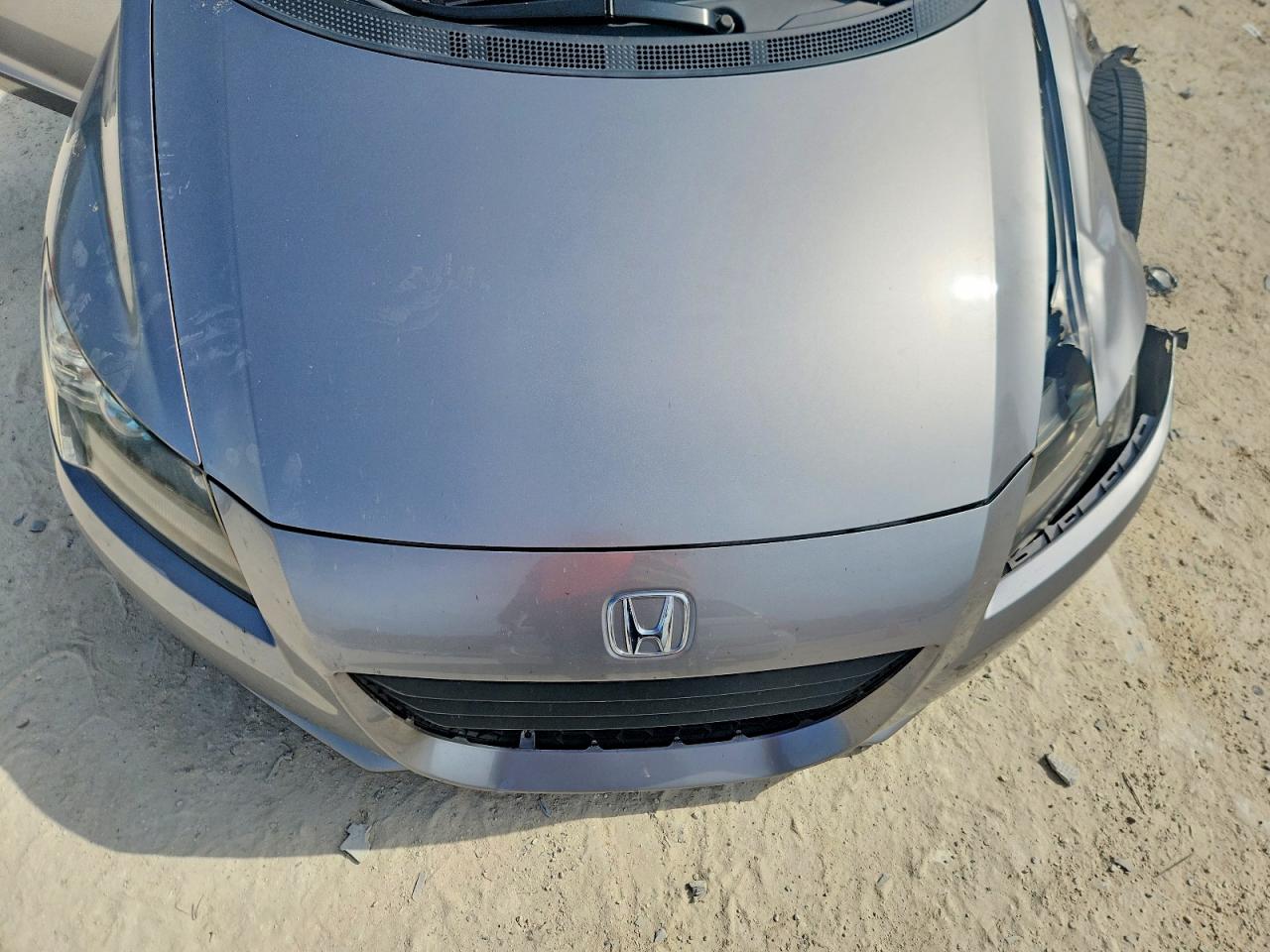 2012 Honda Cr-z Ex Gray vin: JHMZF1D65CS004434