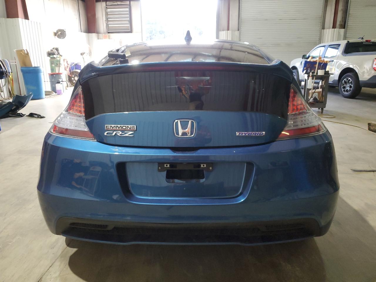 2014 Honda Cr-z Ex Blue vin: JHMZF1D65ES000547