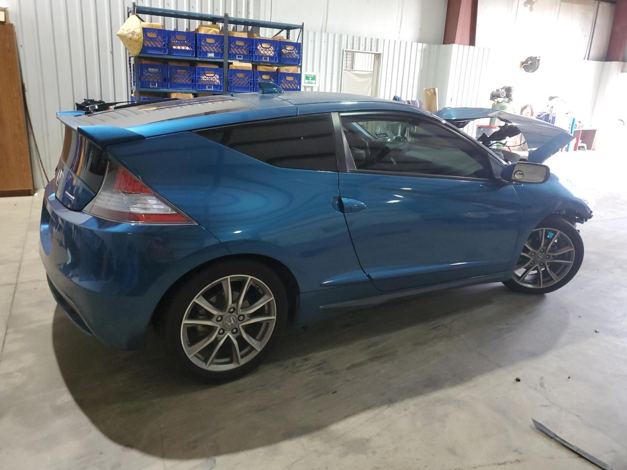 2014 Honda Cr-z Ex Blue vin: JHMZF1D65ES000547