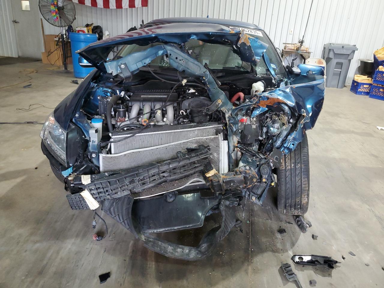 2014 Honda Cr-z Ex Blue vin: JHMZF1D65ES000547