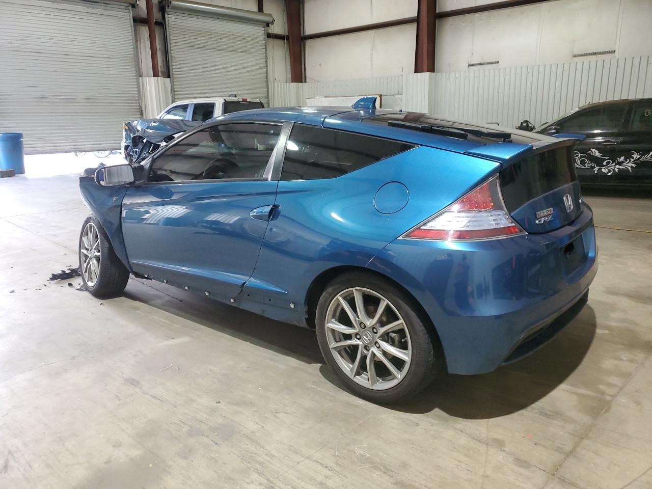 2014 Honda Cr-z Ex Blue vin: JHMZF1D65ES000547