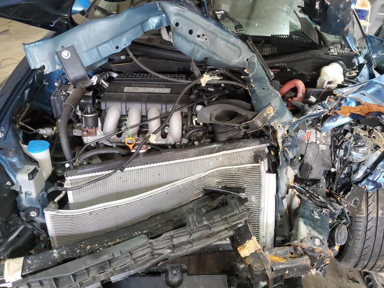 2014 Honda Cr-z Ex Blue vin: JHMZF1D65ES000547
