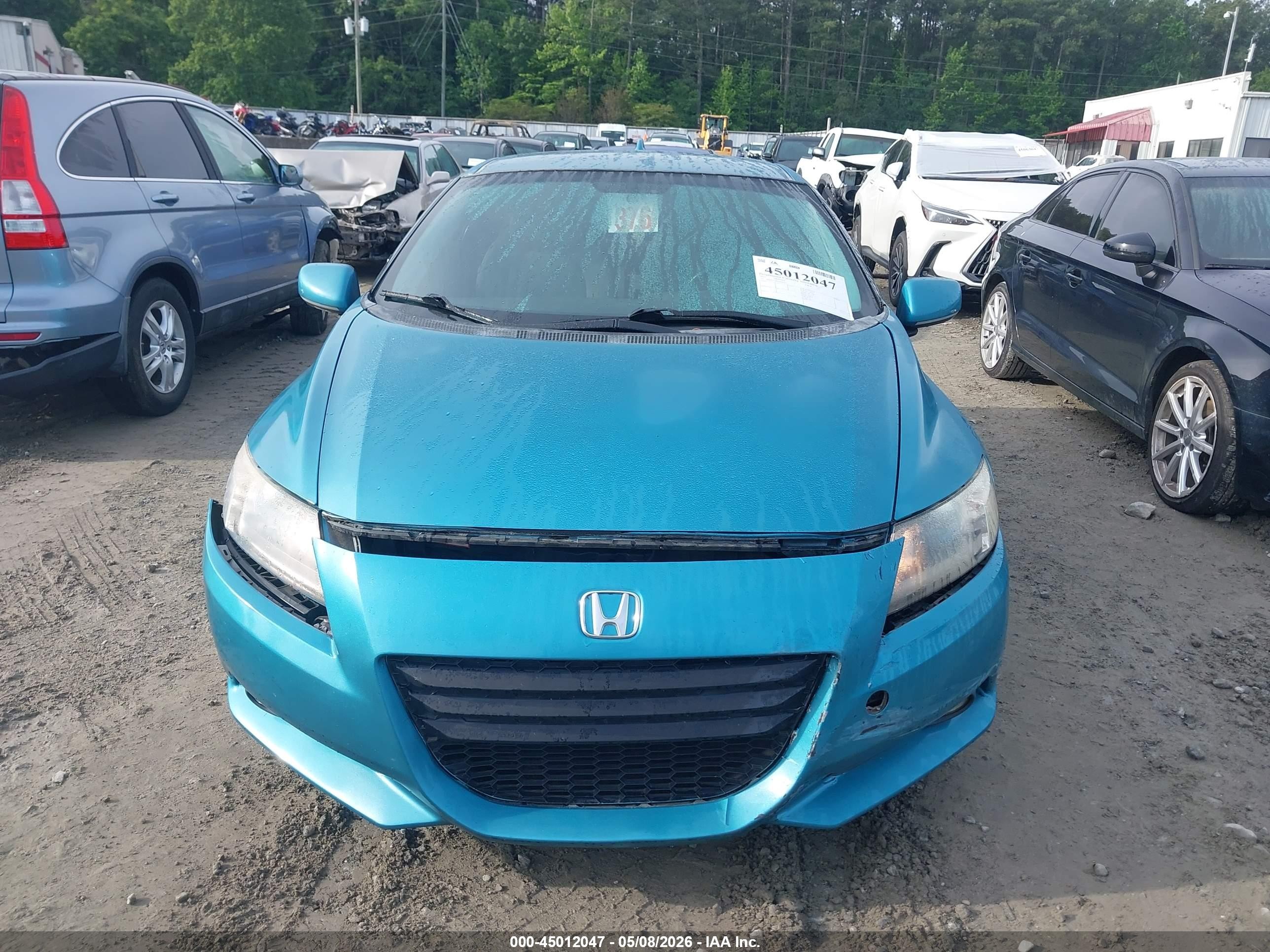 2011 Honda Cr-z Ex Синий vin: JHMZF1D66BS002805