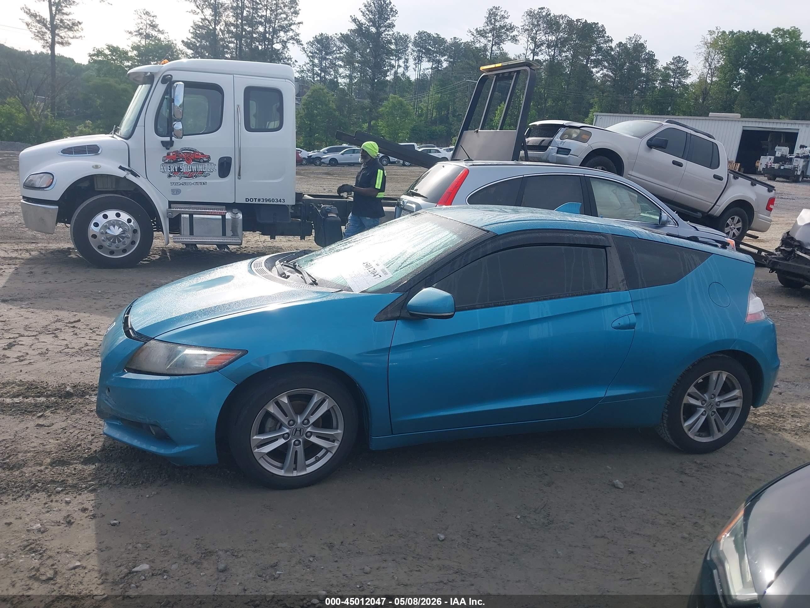 2011 Honda Cr-z Ex Синий vin: JHMZF1D66BS002805