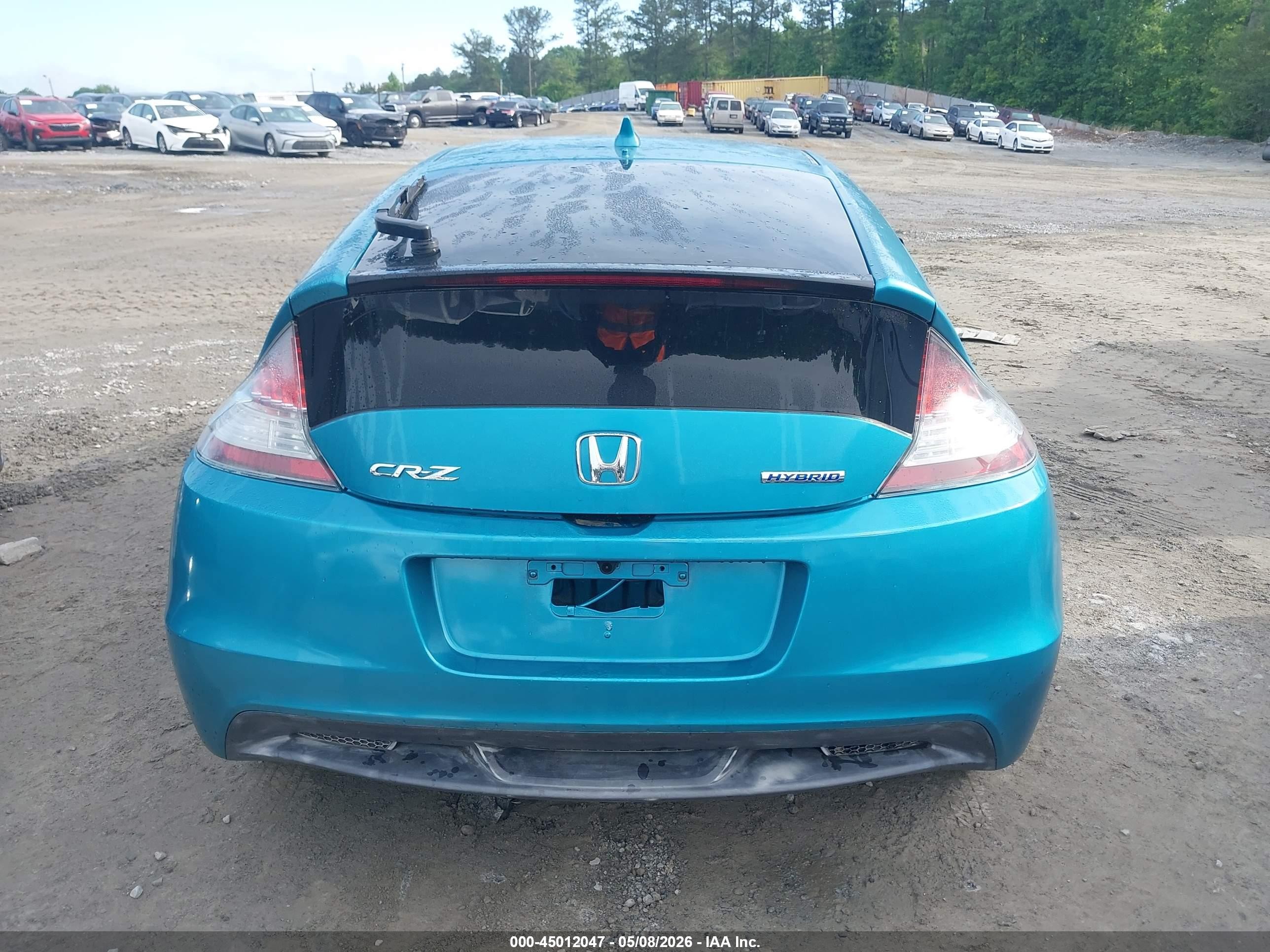 2011 Honda Cr-z Ex Синий vin: JHMZF1D66BS002805